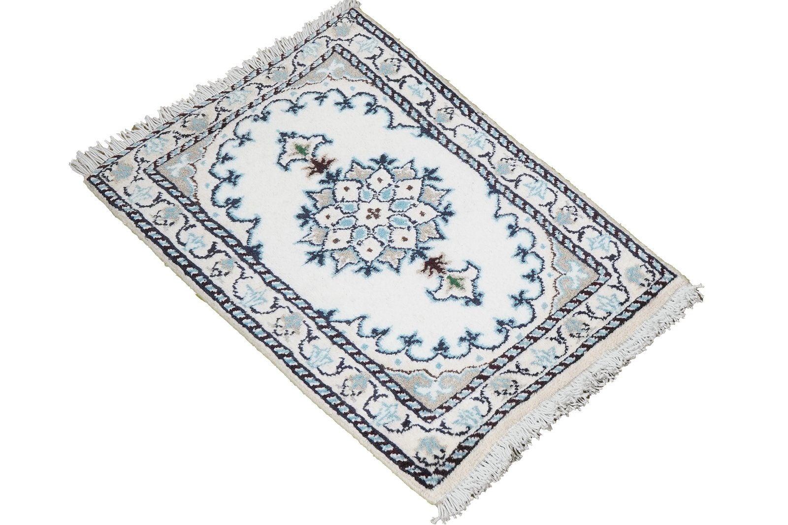 Nain 12La — Hand-knotted, 38x67 cm, Beige, 100% Virgin Wool | View 4