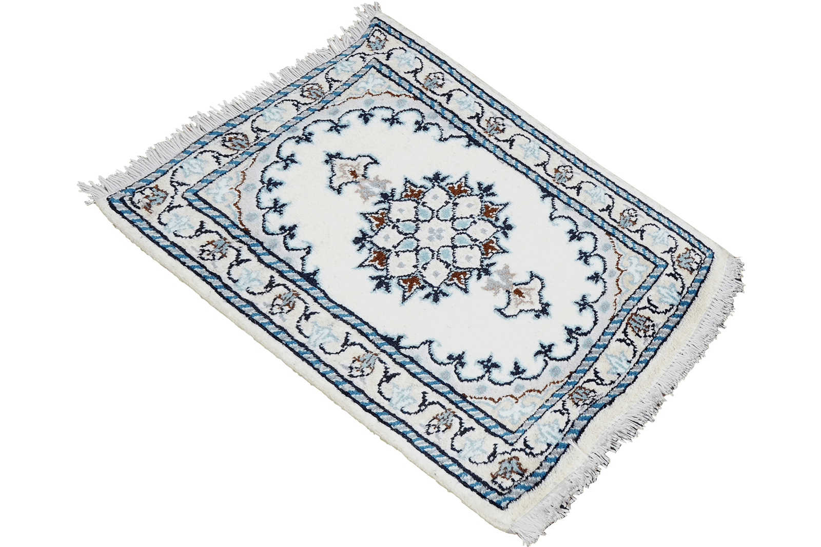 Nain 12La — Hand-knotted, 39x59 cm, Beige, 100% Virgin Wool | View 4