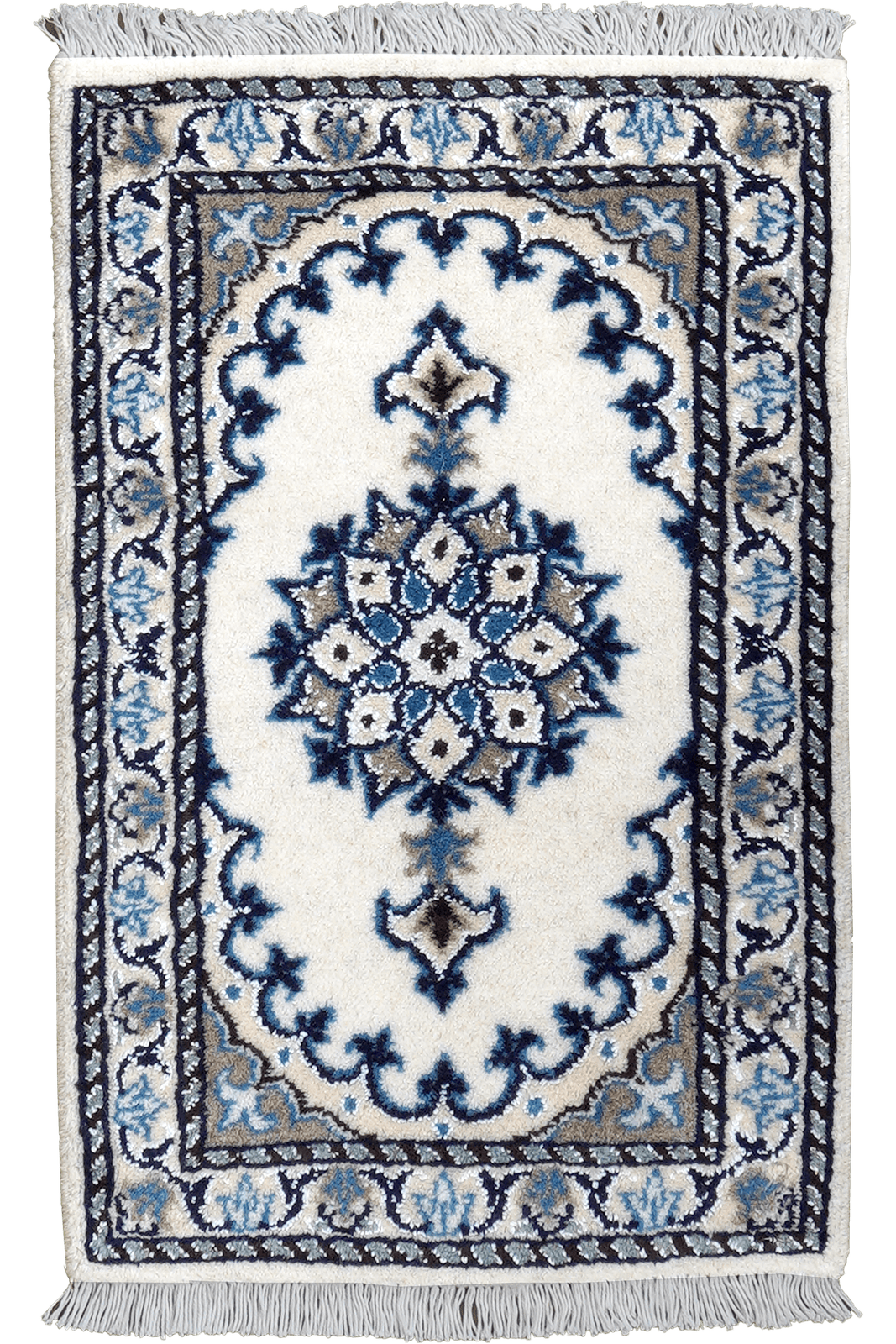 Nain 12La — Hand-knotted, 39x61 cm, Beige, 100% Virgin Wool | Main view