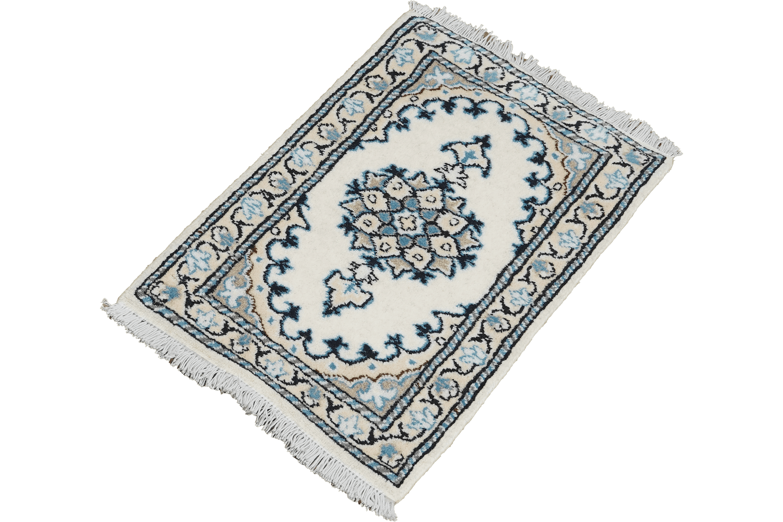Nain 12La — Hand-knotted, 38x65 cm, Beige, 100% Virgin Wool | View 5