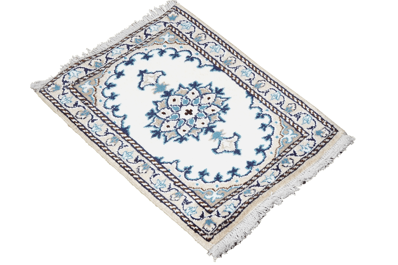 Nain 12La — Hand-knotted, 39x62 cm, Beige, 100% Virgin Wool | View 4