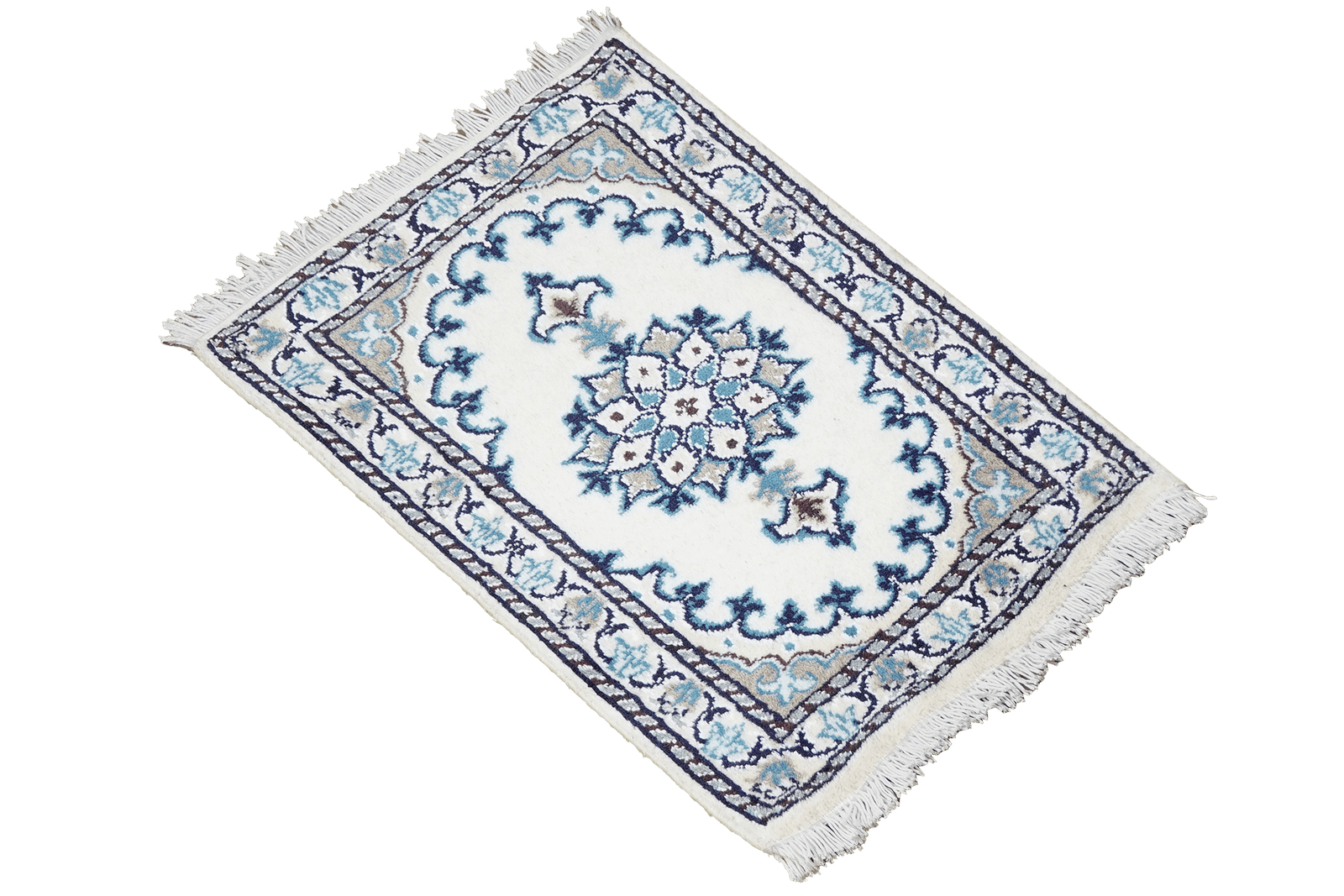 Nain 12La — Hand-knotted, 40x65 cm, Beige, 100% Virgin Wool | View 4