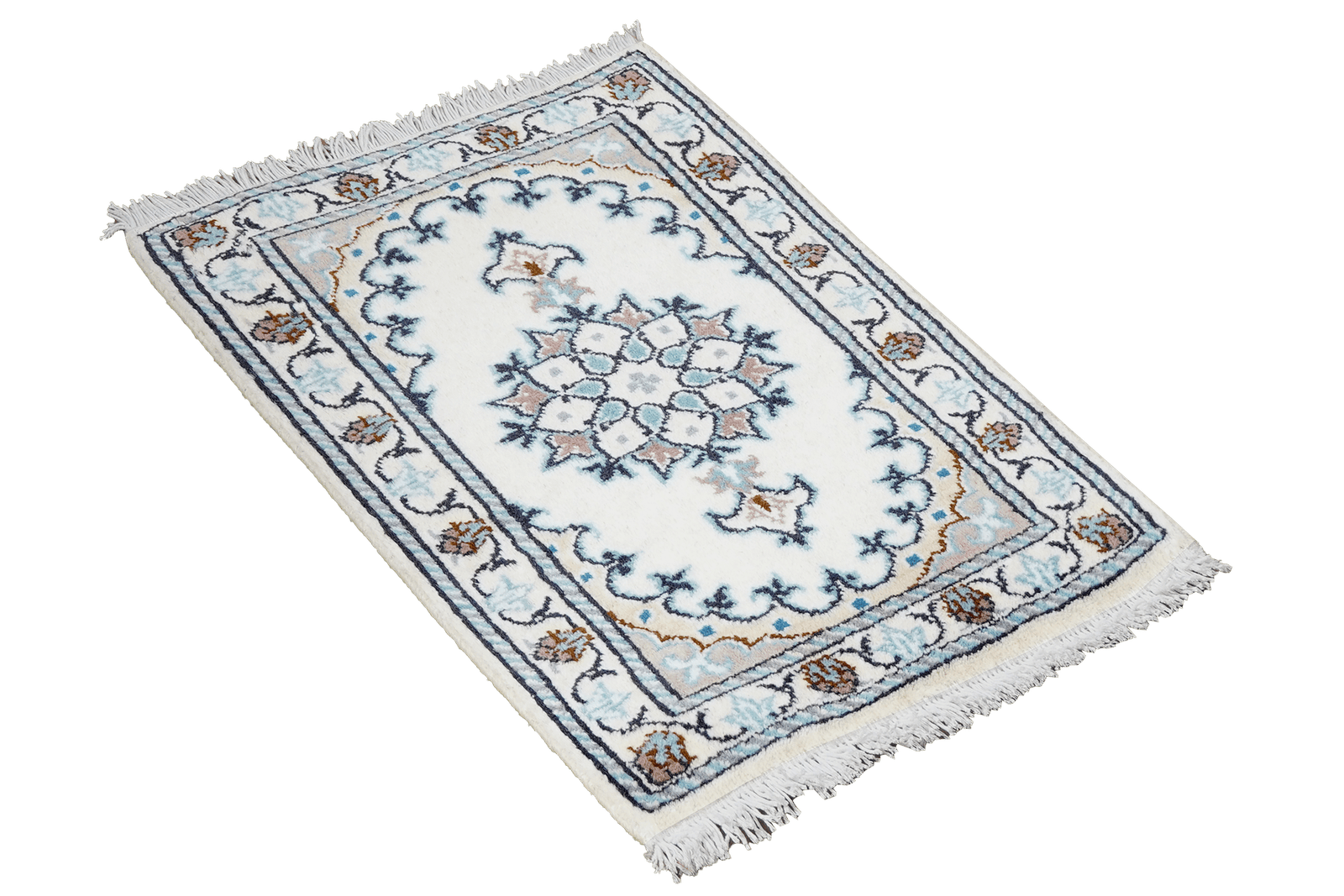 Nain 12La — Hand-knotted, 40x59 cm, Beige, 100% Virgin Wool | View 4
