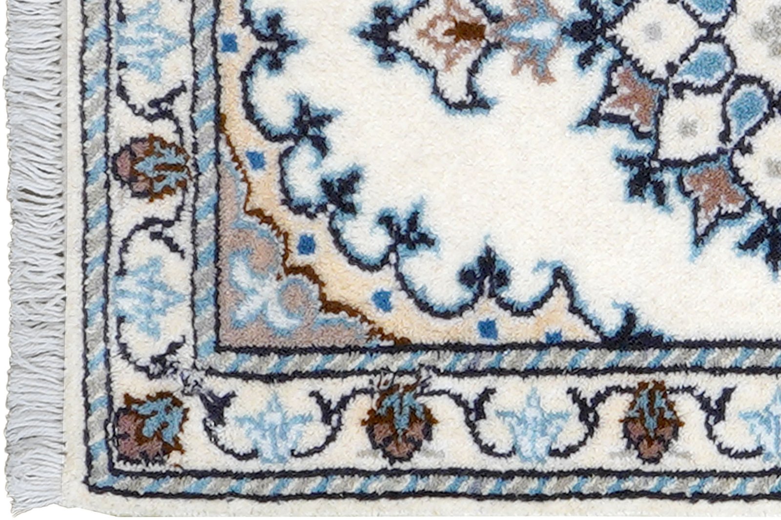Nain 12La — Hand-knotted, 40x60 cm, Beige, 100% Virgin Wool | View 3