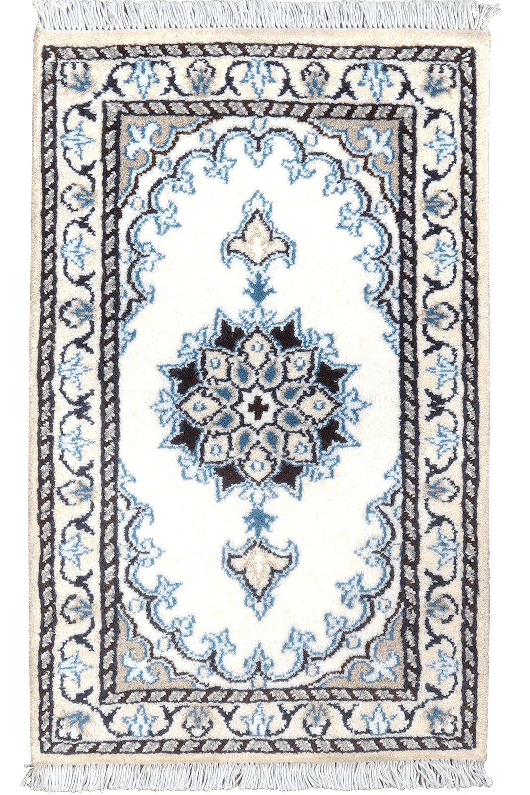 Nain 12La — Hand-knotted, 39x64 cm, Beige, 100% Virgin Wool | Main view