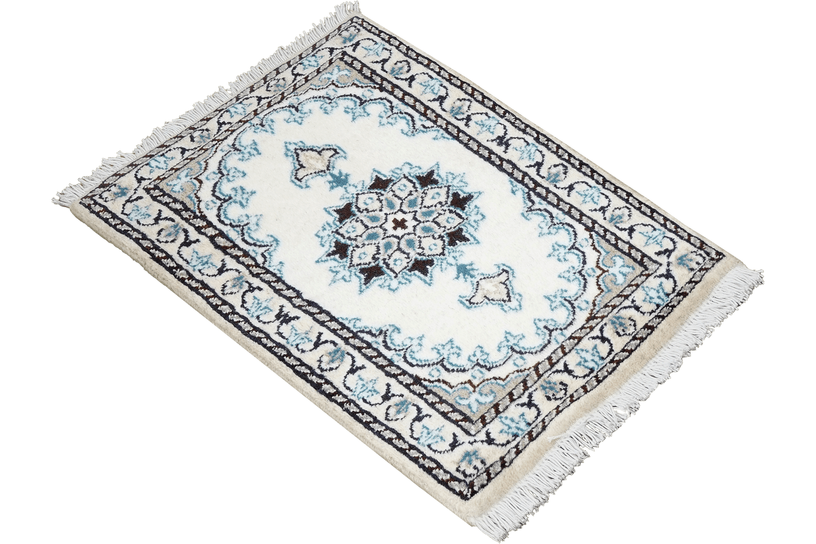 Nain 12La — Hand-knotted, 39x64 cm, Beige, 100% Virgin Wool | View 4