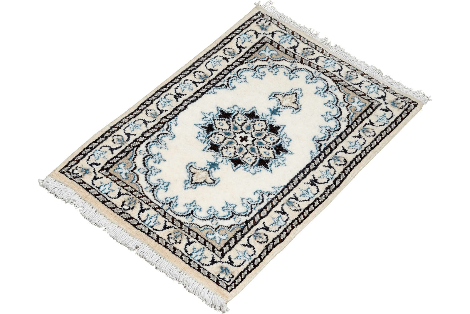 Nain 12La — Hand-knotted, 39x64 cm, Beige, 100% Virgin Wool | View 5