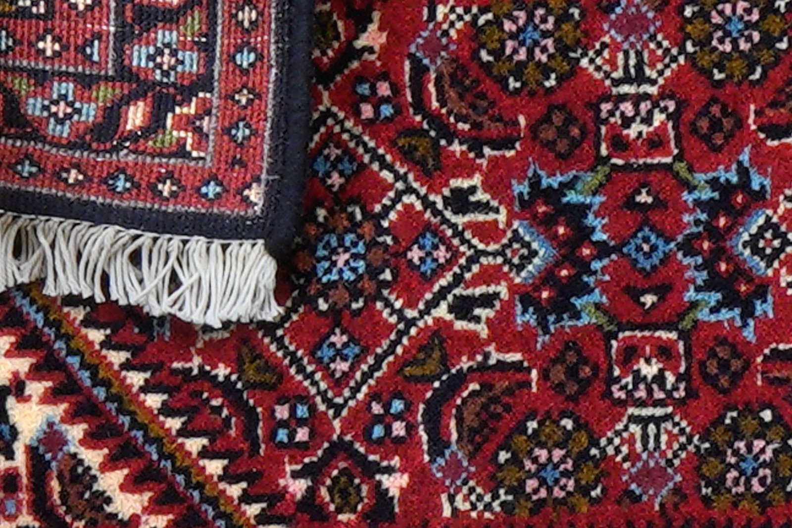 Bidjar Zandjan — Hand-knotted, 43x60 cm, Blue, 100% Virgin Wool | View 7