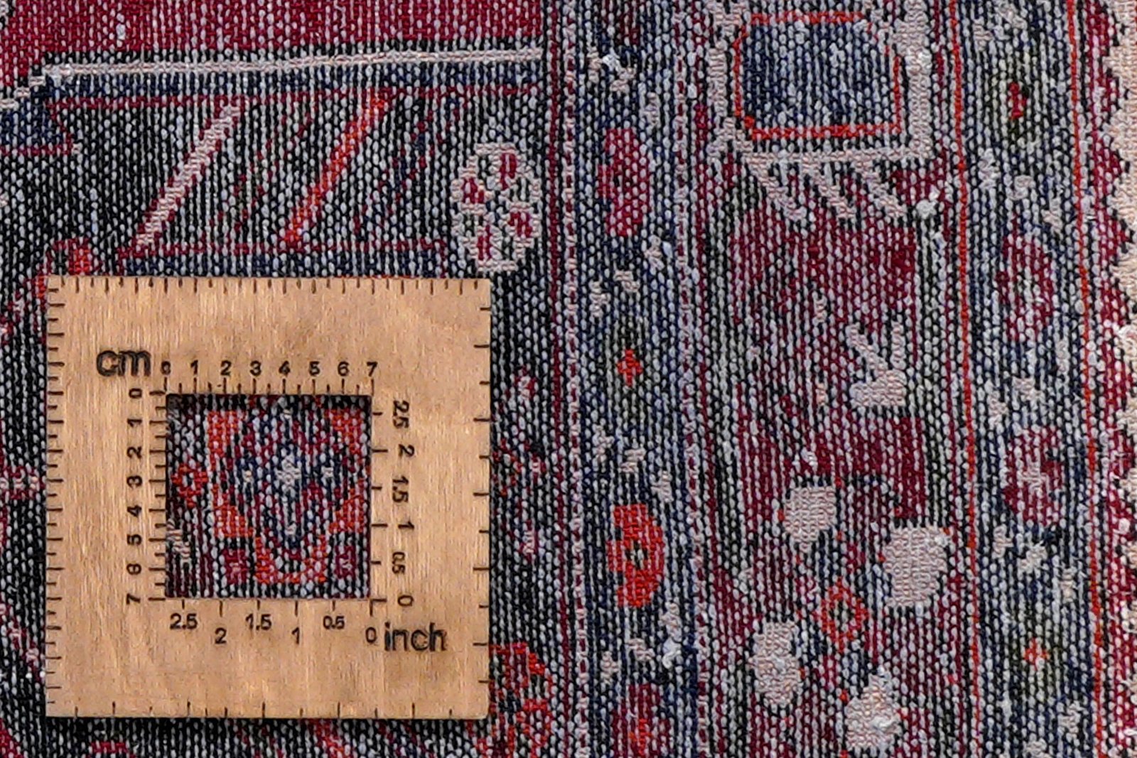 Shahsavan — Hand-knotted, 141x214 cm, Red, 100% Virgin Wool | View 8