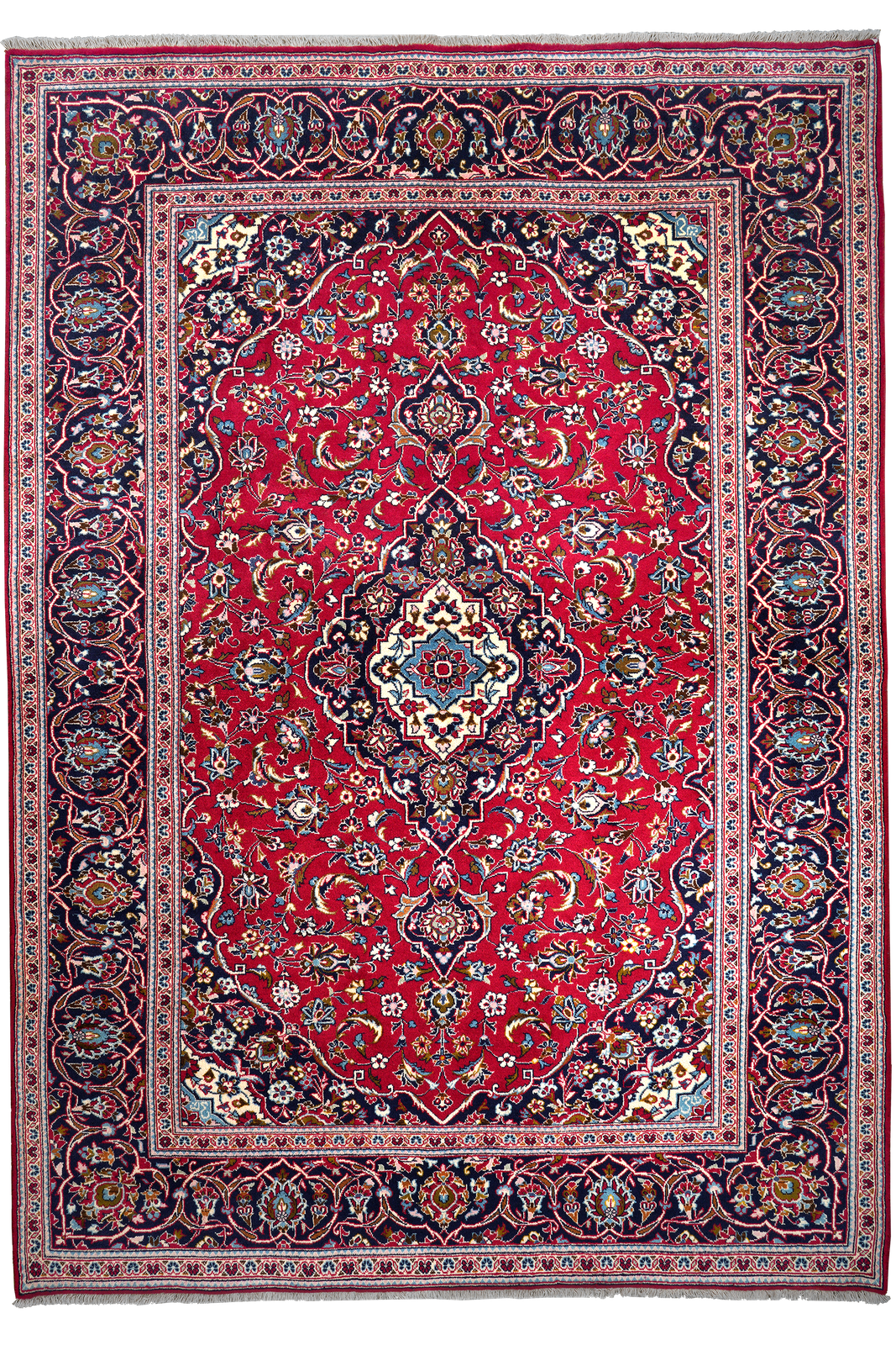 Ardakan — Hand-knotted, 204x284 cm, Red, 100% Virgin Wool | Main view