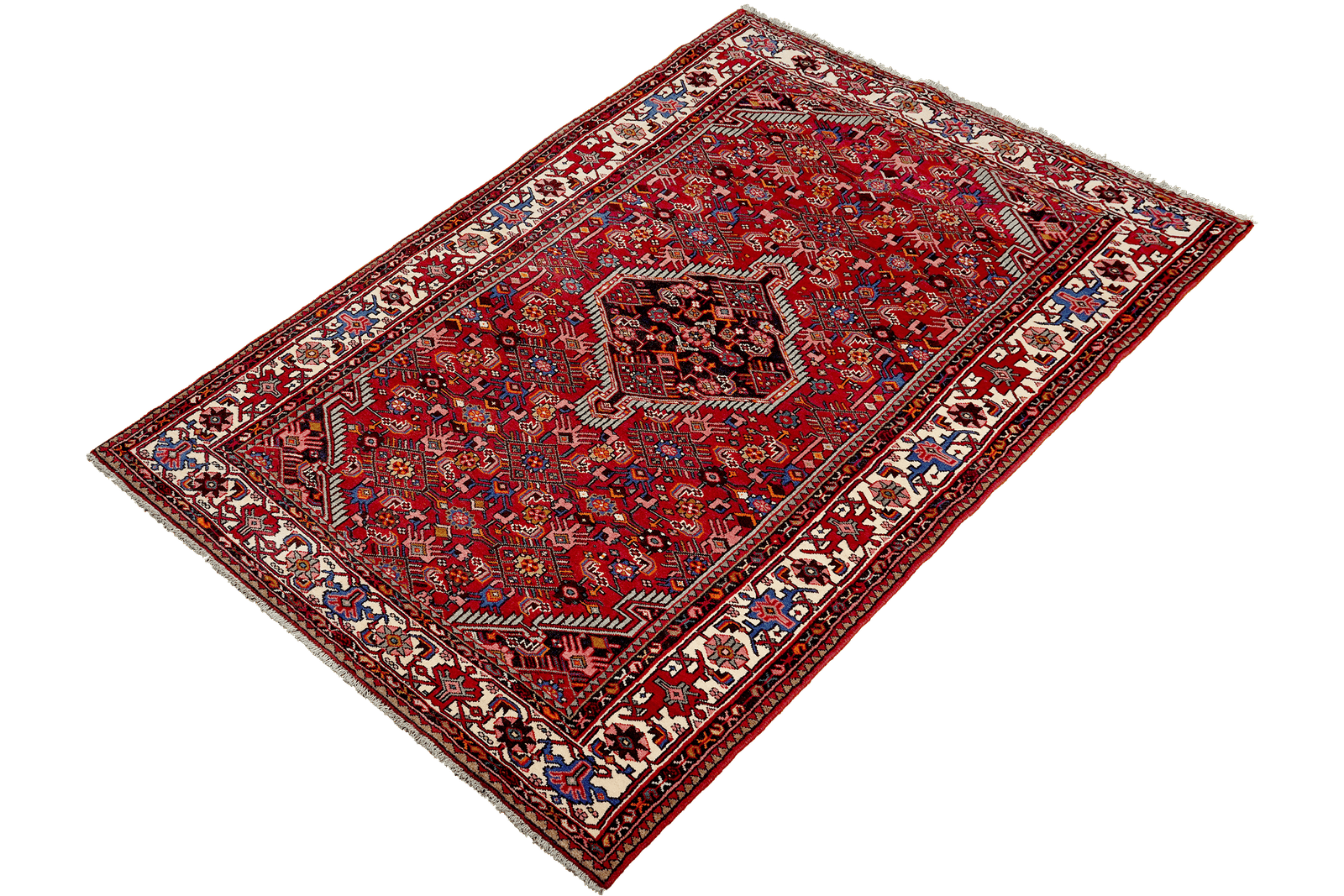 Assadabad — Hand-knotted, 136x245 cm, Red, 100% Virgin Wool | View 5