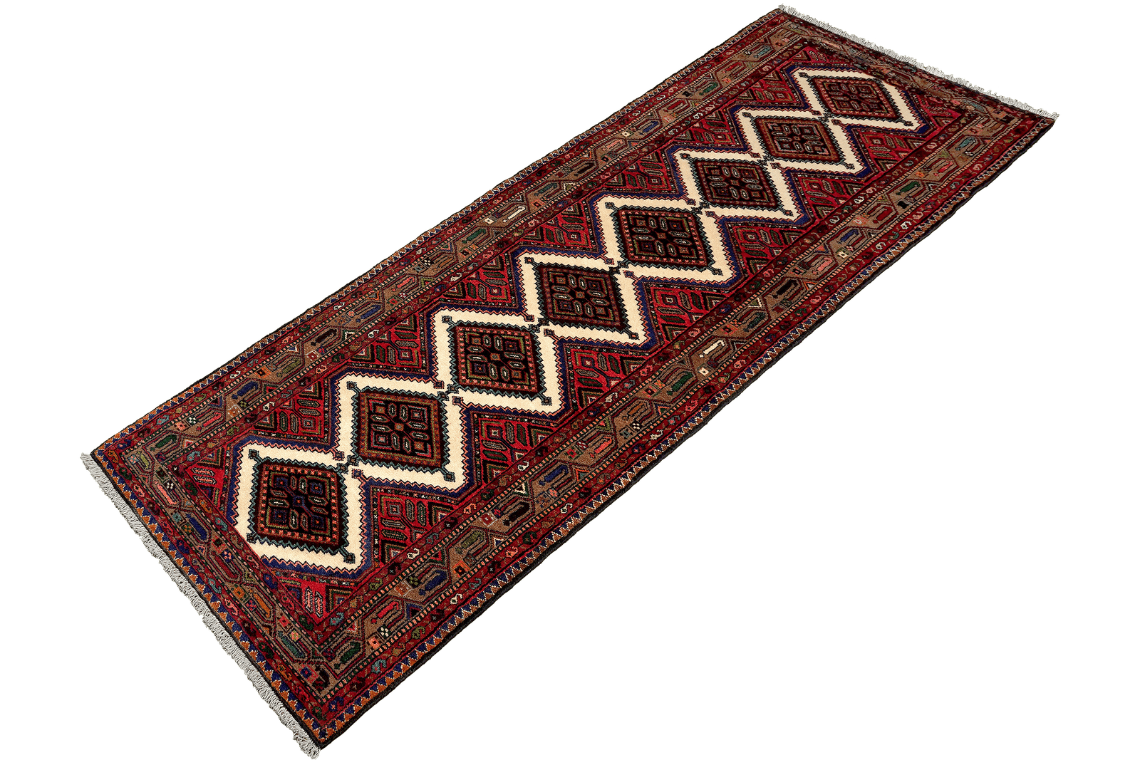 Zagheh — Hand-knotted, 84x310 cm, Beige, 100% Virgin Wool | View 5