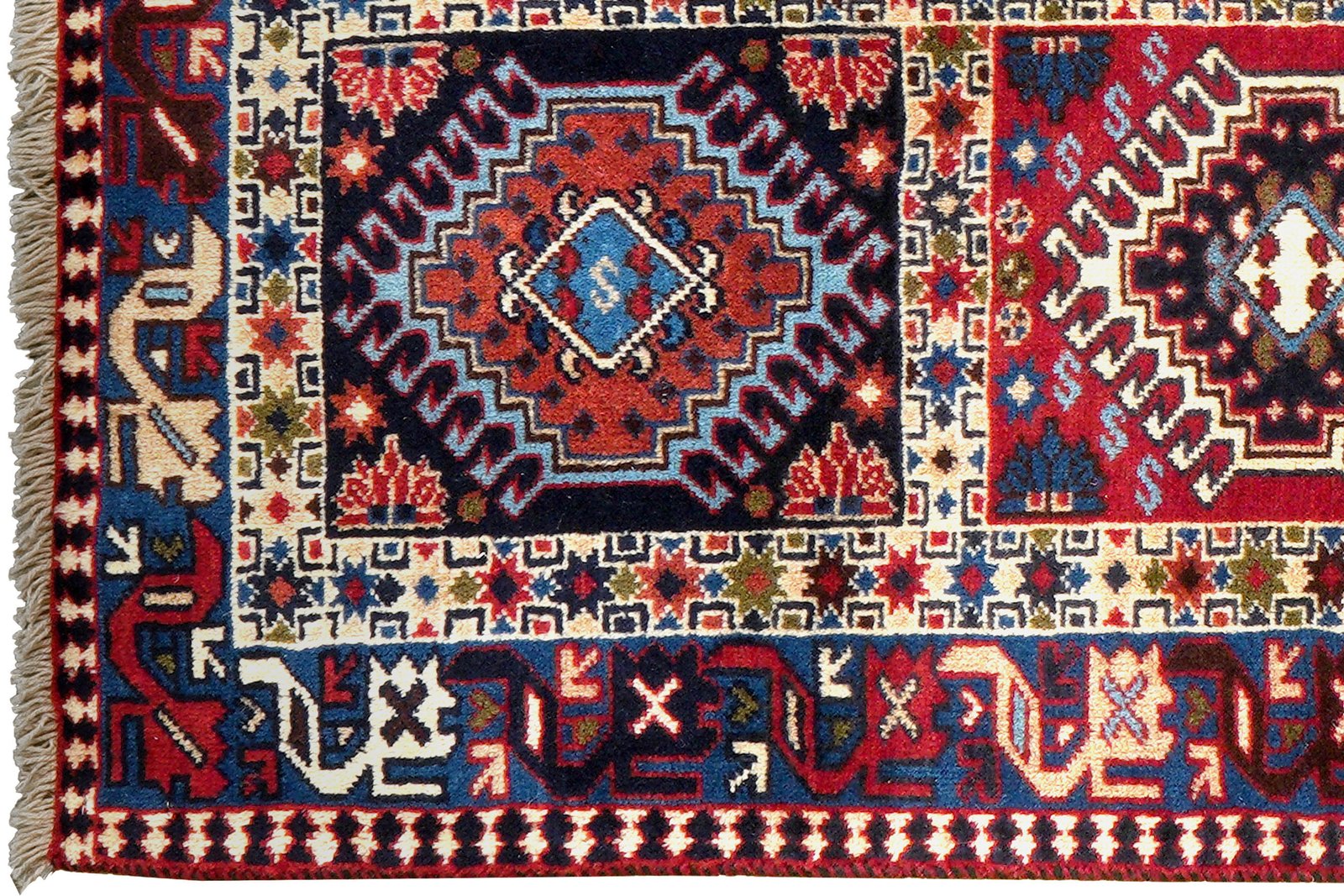 Yalameh — Hand-knotted, 83x123 cm, Multicolor, 100% Virgin Wool | View 3