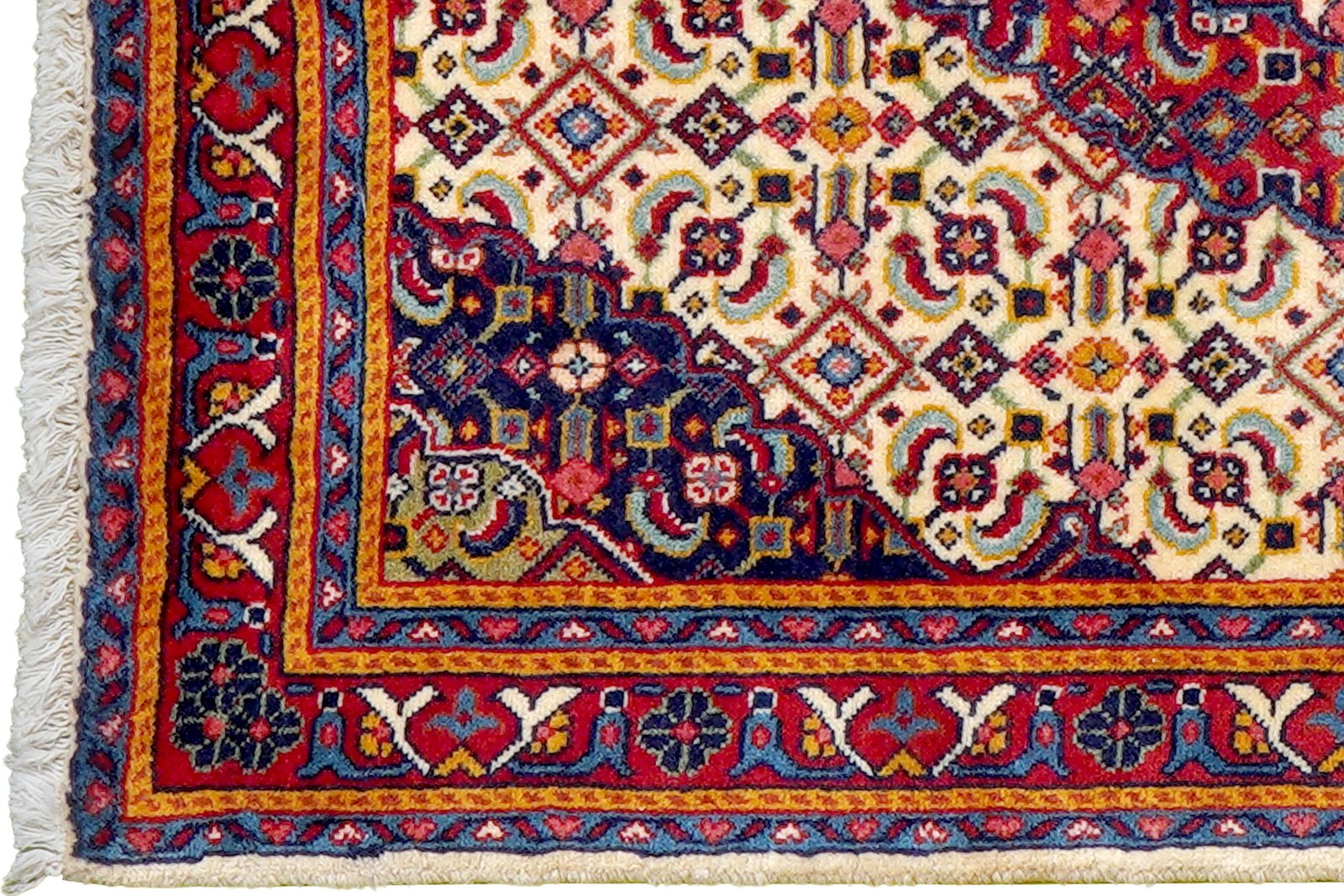 Sarough — Hand-knotted, 67x78 cm, Beige, 100% Virgin Wool | View 3