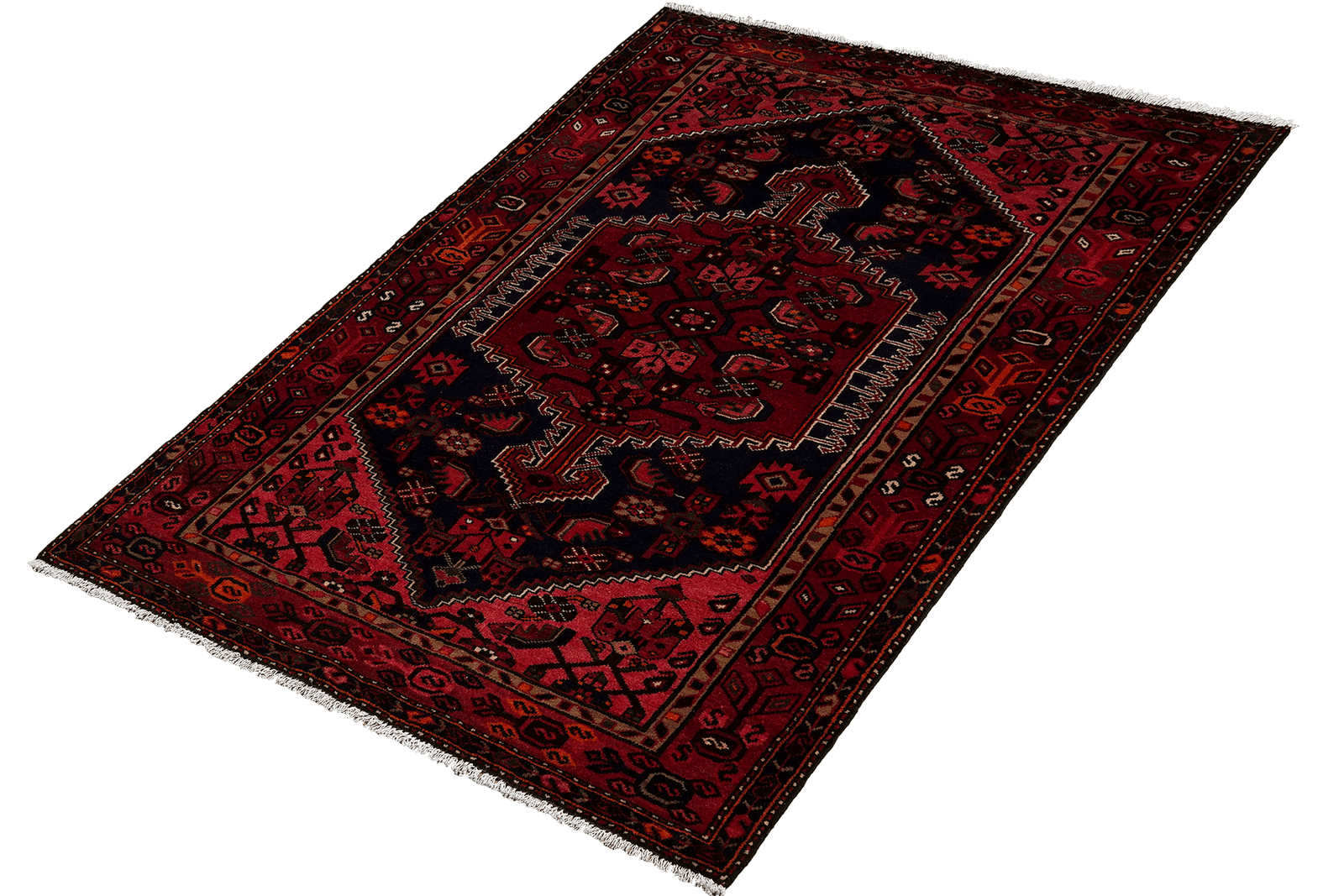 Khamseh — Hand-knotted, 135x202 cm, Blue, 100% Virgin Wool | View 5