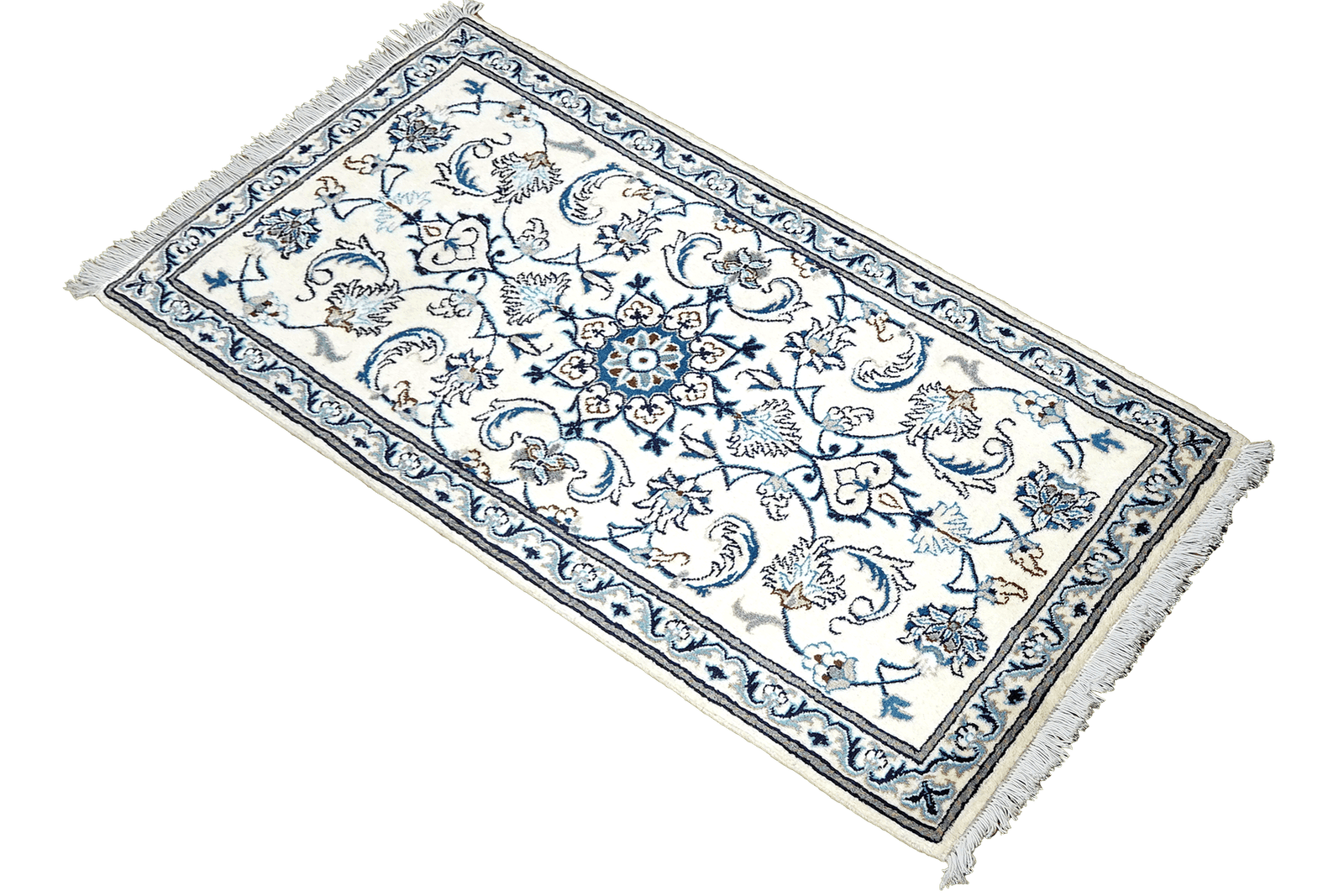 Nain 12La — Hand-knotted, 68x139 cm, Beige, 100% Virgin Wool | View 4