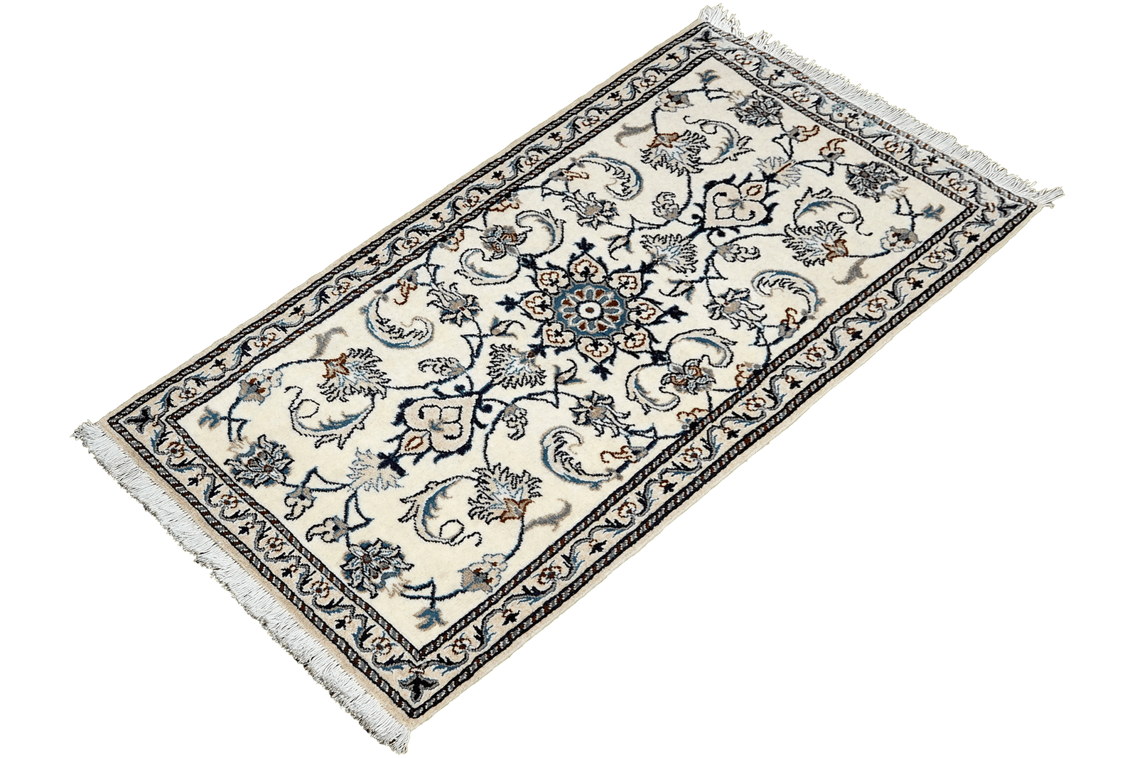 Nain 12La — Hand-knotted, 70x131 cm, Beige, 100% Virgin Wool | View 5
