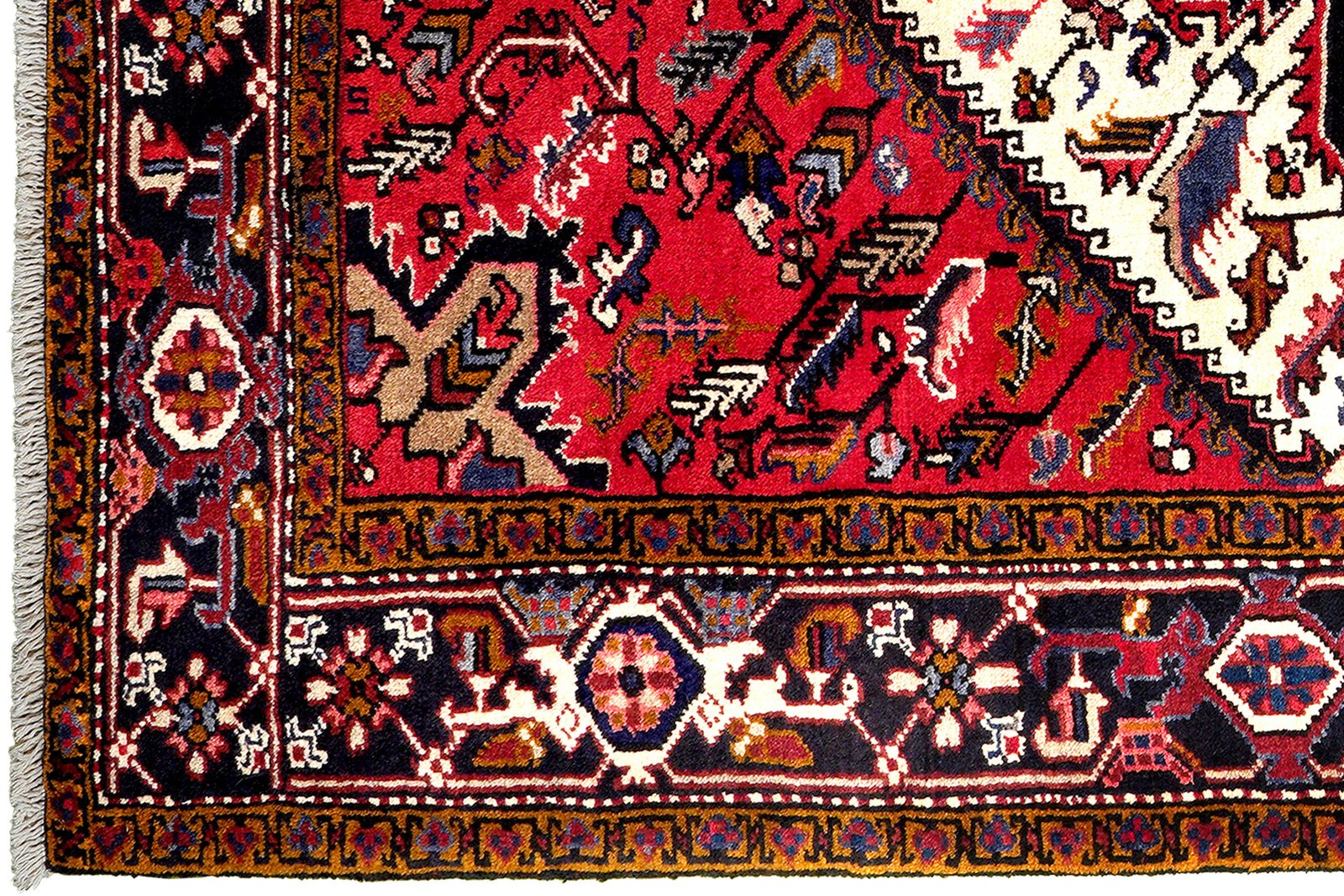 Mehrewan — Hand-knotted, 155x198 cm, Red, 100% Virgin Wool | View 3