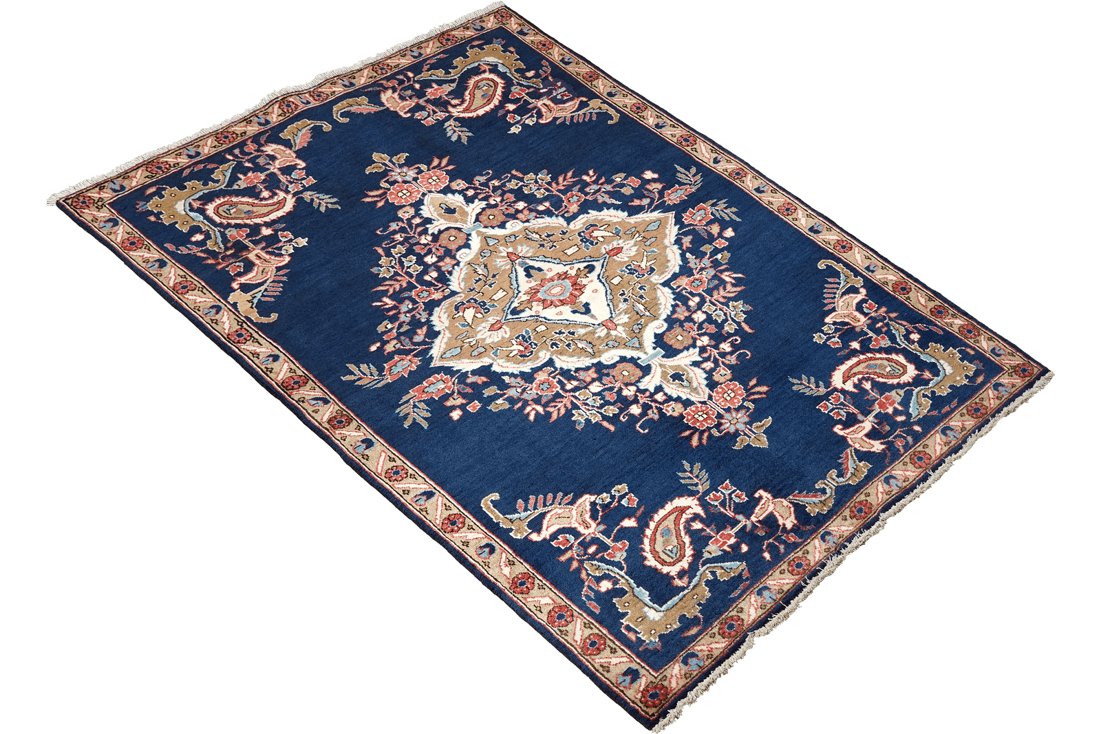 Shahreza — Hand-knotted, 106x171 cm, Blue, 100% Virgin Wool | View 4