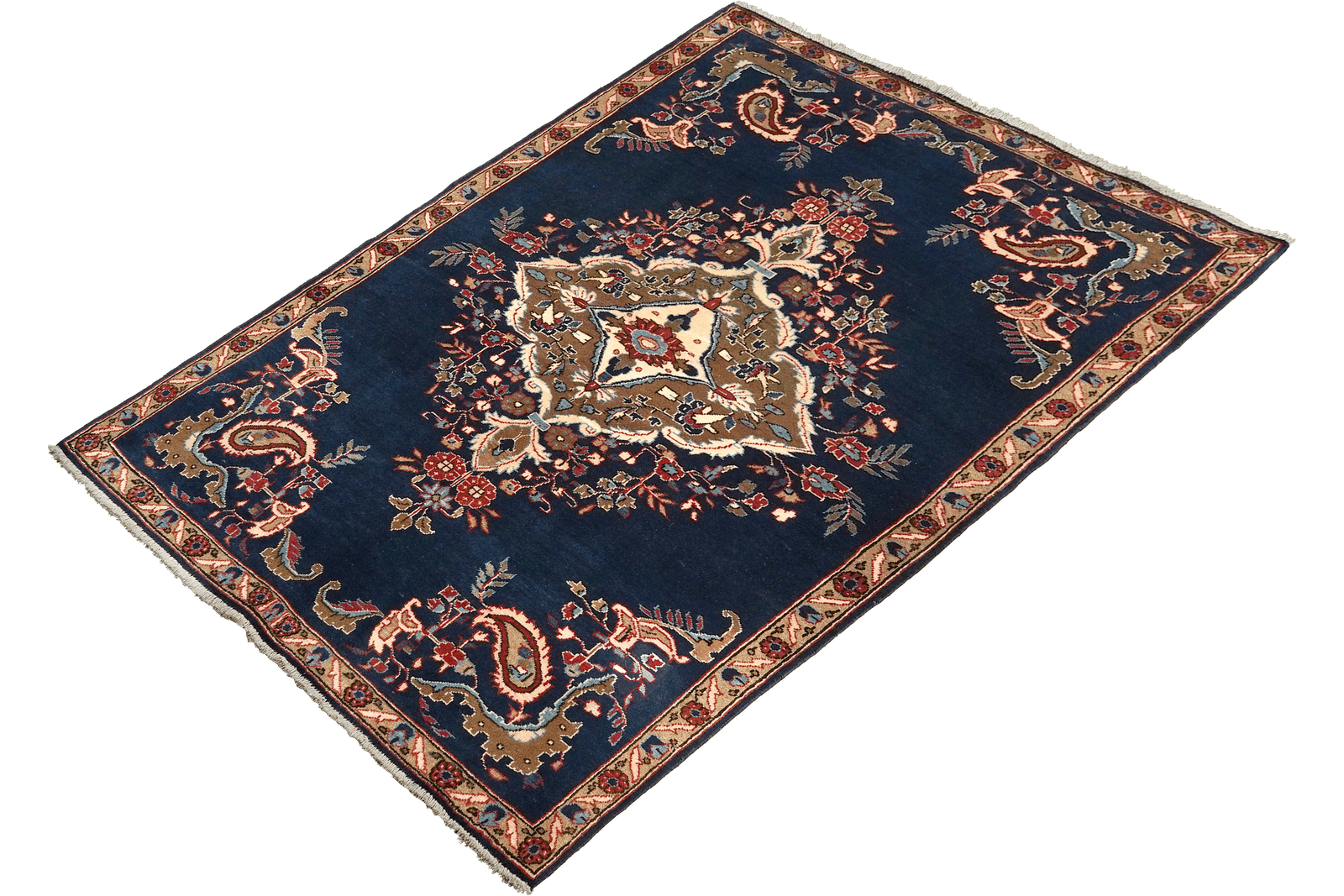 Shahreza — Hand-knotted, 106x171 cm, Blue, 100% Virgin Wool | View 5