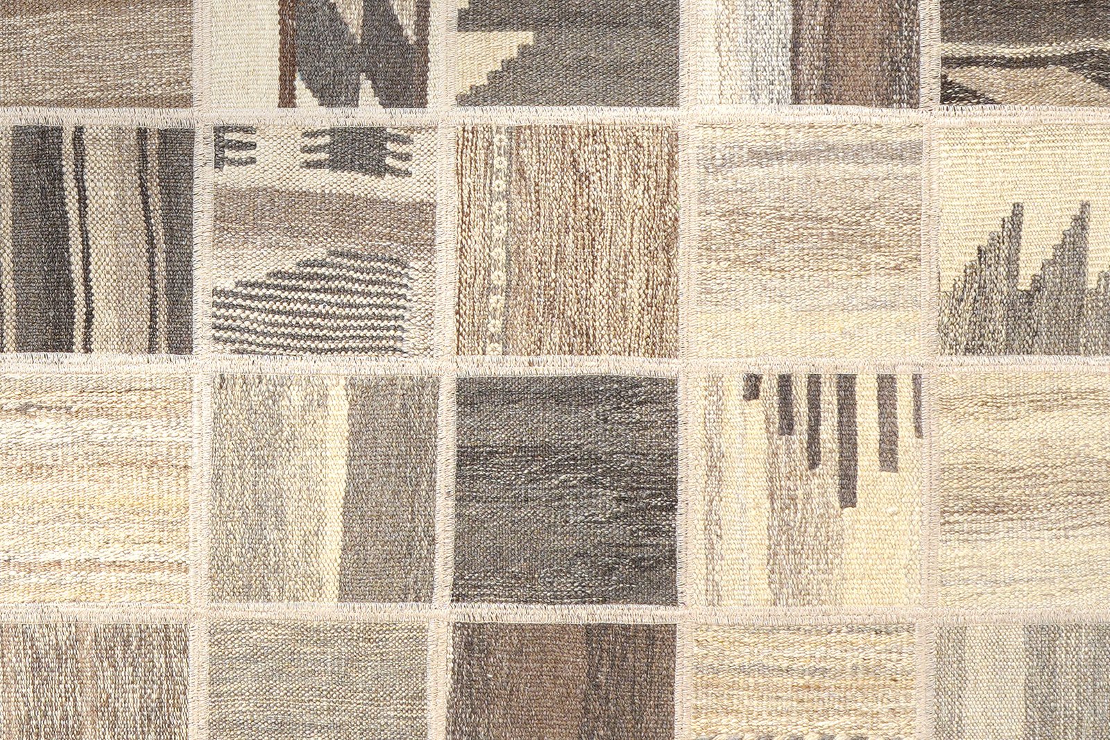 Kelim Tekkeh — Handmade, 150x200 cm, Beige, 100% Virgin Wool | View 5