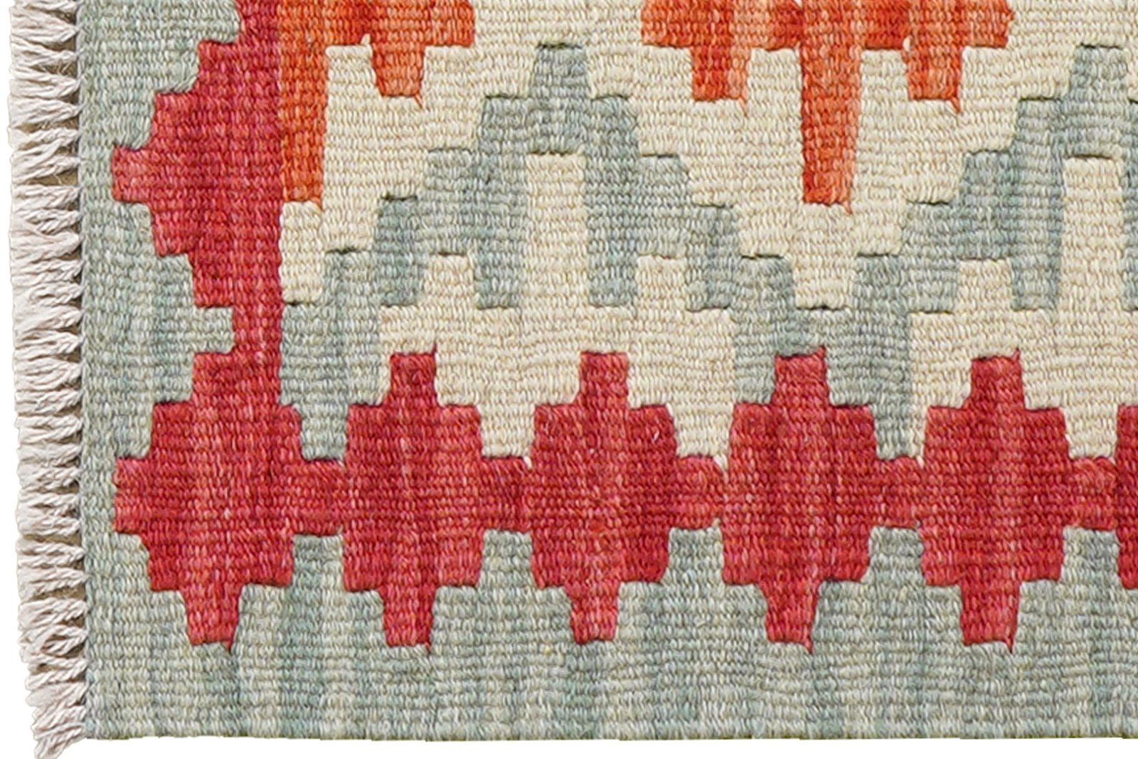 Kelim Gashgai — Handmade, 44x67 cm, Beige, 100% Virgin Wool | View 3