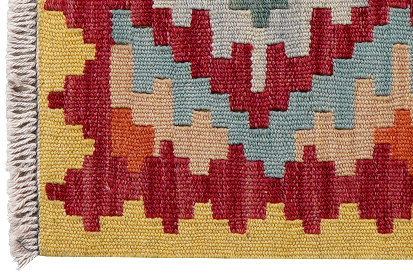 Kelim Gashgai — Handgefertigt, 62x42 cm, Beige, 100% Virgin Wool | View 4