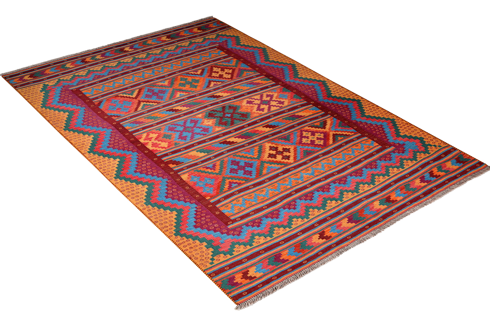 Sumak Sirdjan — Handmade, 150x232 cm, Multicolor, 100% Virgin Wool | View 4