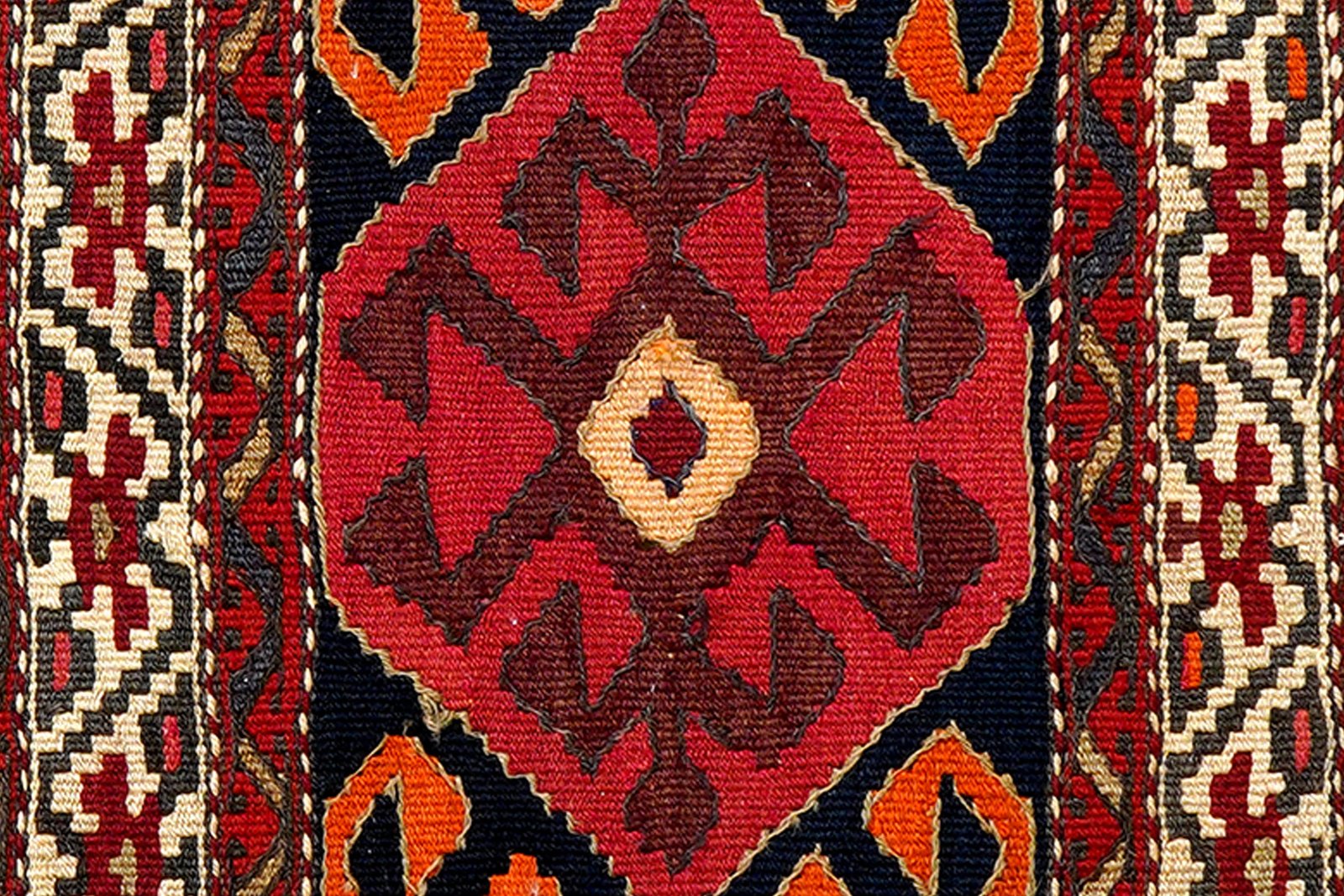Sumak Shahsavan — Handmade, 107x52 cm, Blue, 100% Virgin Wool | View 5