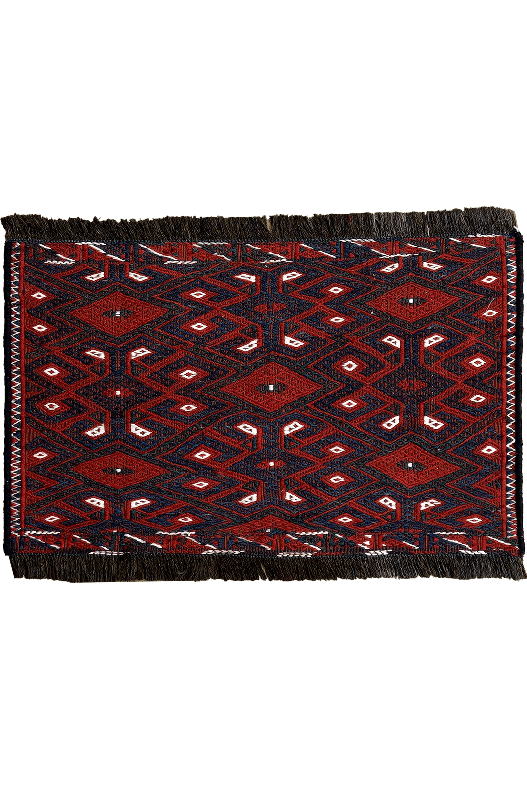 Kelim Turkman — Handmade, 59x36 cm, Multicolor, 100% Virgin Wool | Main view