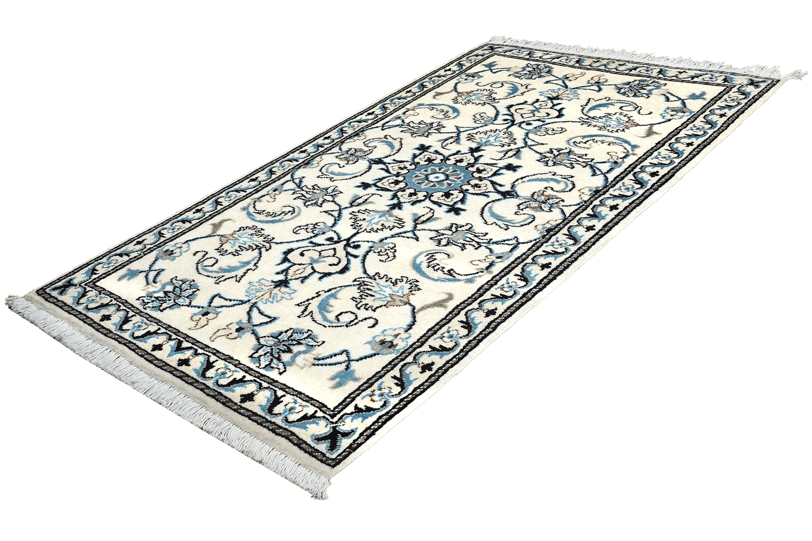 Nain 12La — Hand-knotted, 70x136 cm, Beige, 100% Virgin Wool | View 5