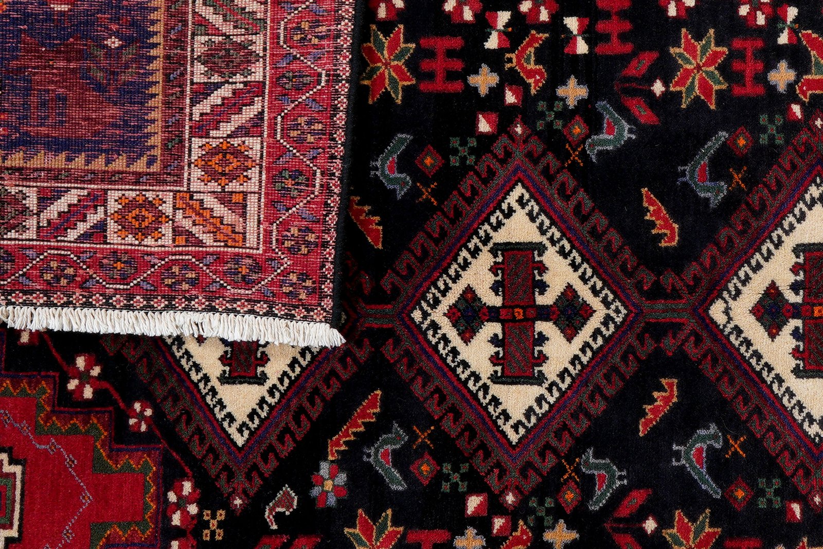 Afshar — Hand-knotted, 165x237 cm, Red, 100% Virgin Wool | View 7