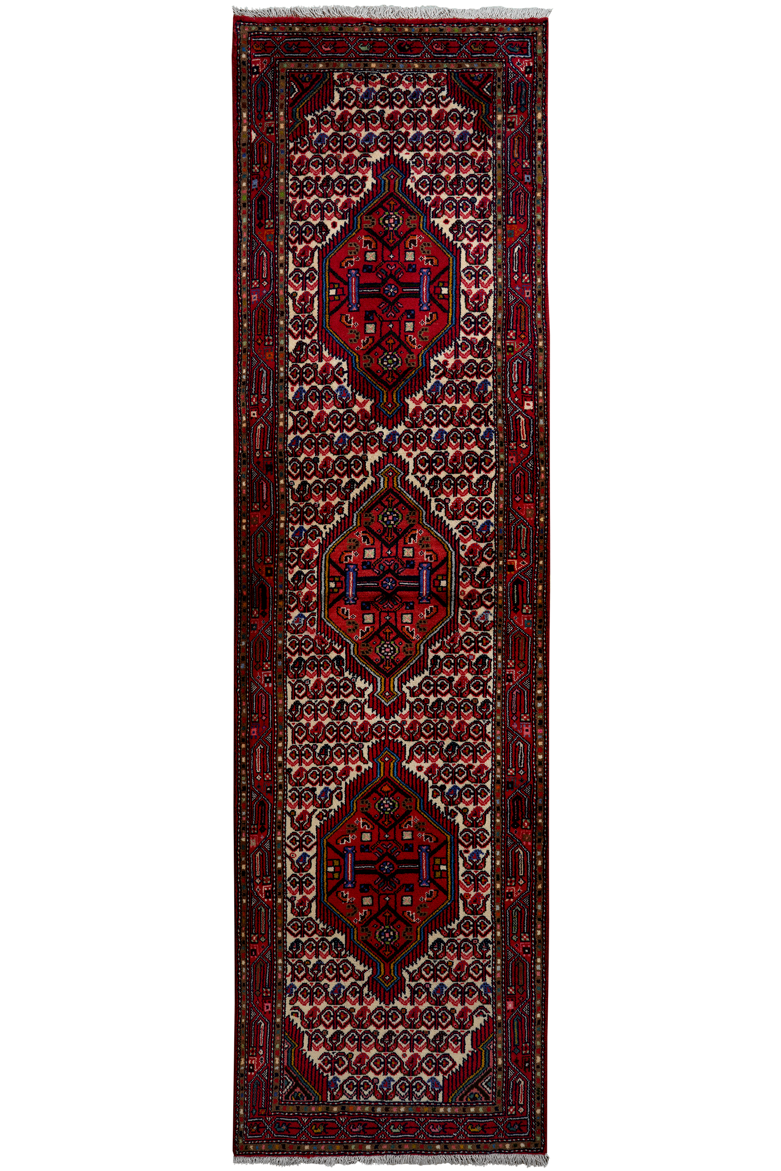 Assadabad — Handgefertigt, 290x79 cm, Rot, 100% Virgin Wool | Main view