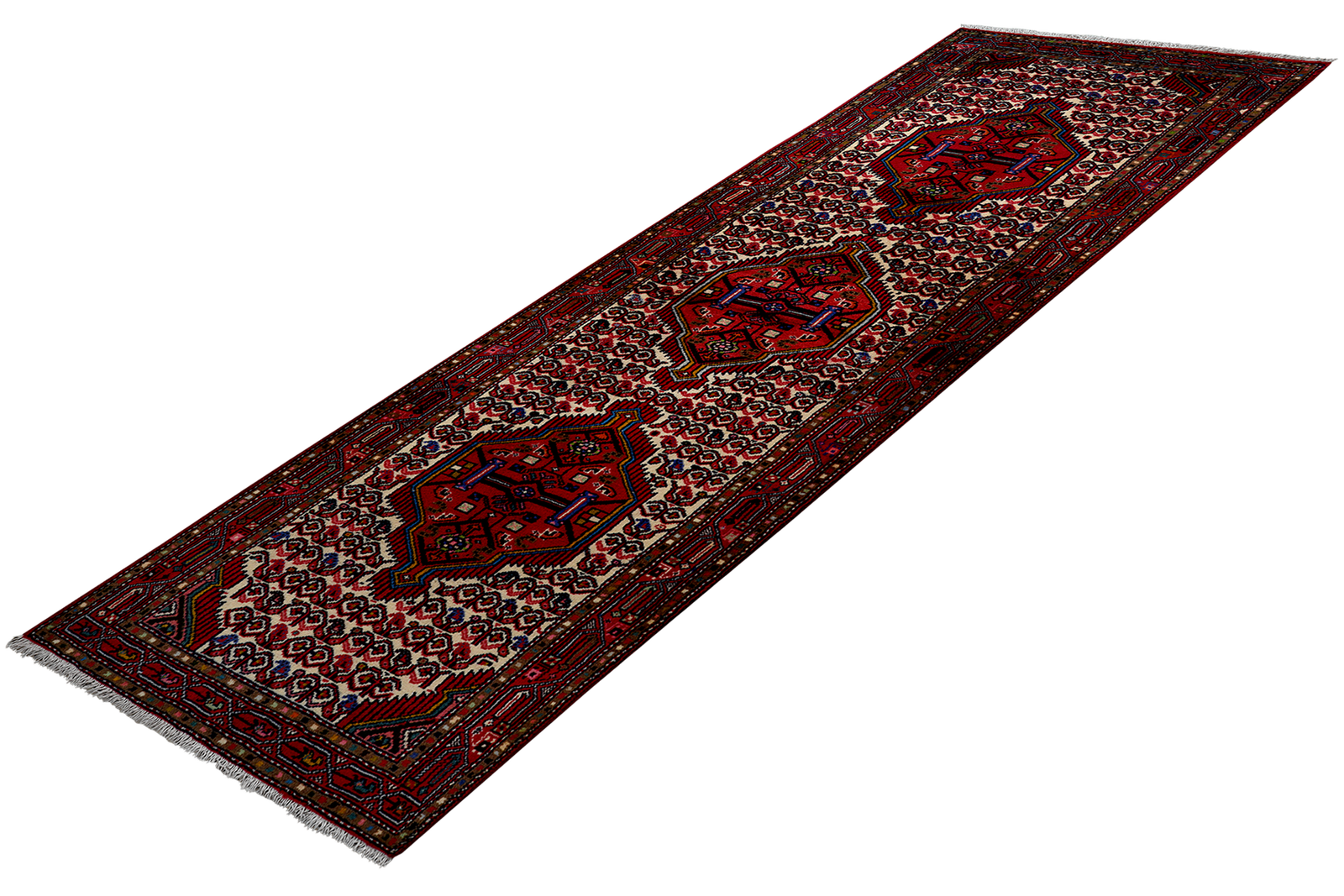Assadabad — Handgefertigt, 290x79 cm, Rot, 100% Virgin Wool | View 6