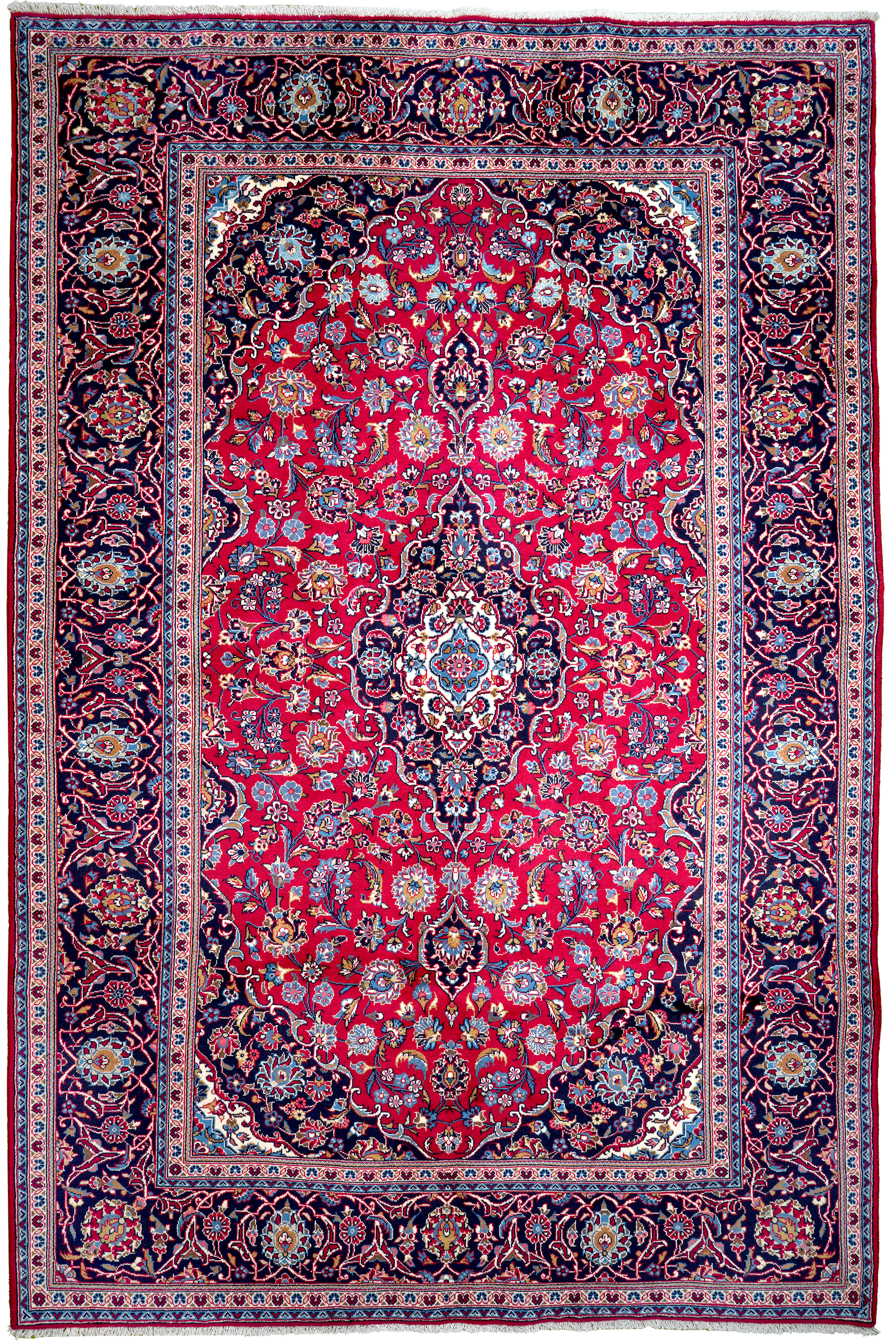 Ardakan — Hand-knotted, 200x309 cm, Red, 100% Virgin Wool | Main view