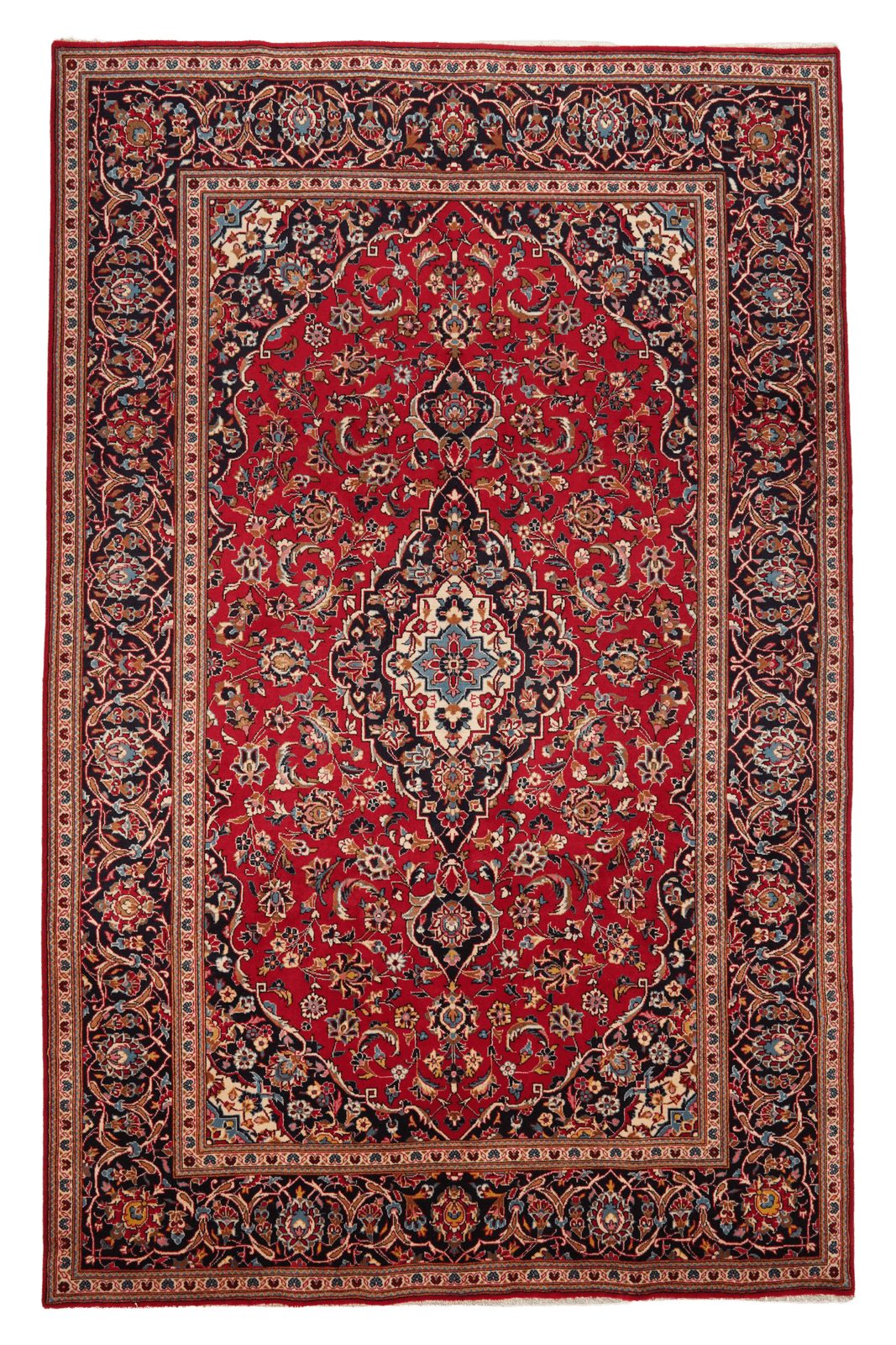 Ardakan — Hand-knotted, 196x306 cm, Red, 100% Virgin Wool | Main view