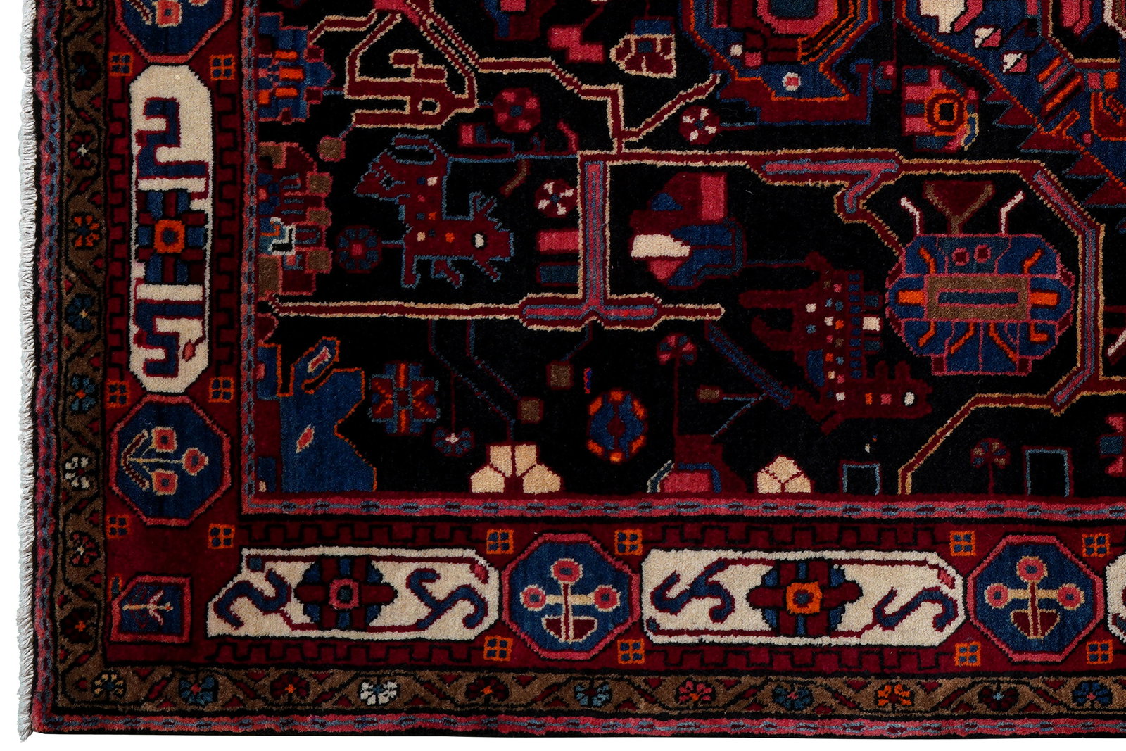 Nahavand — Handgefertigt, 252x145 cm, Rot, 100% Virgin Wool | View 4
