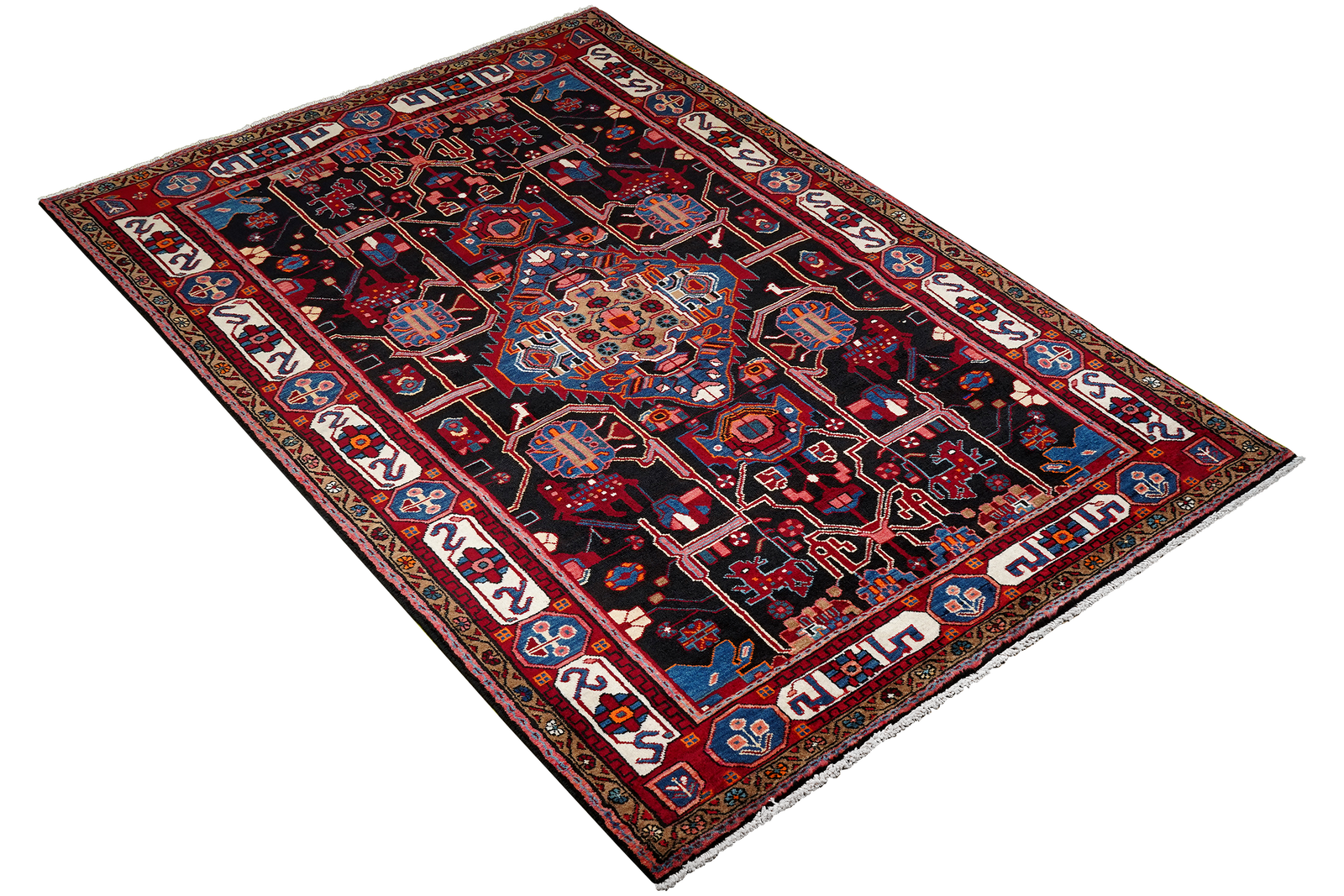 Nahavand — Handgefertigt, 252x145 cm, Rot, 100% Virgin Wool | View 5