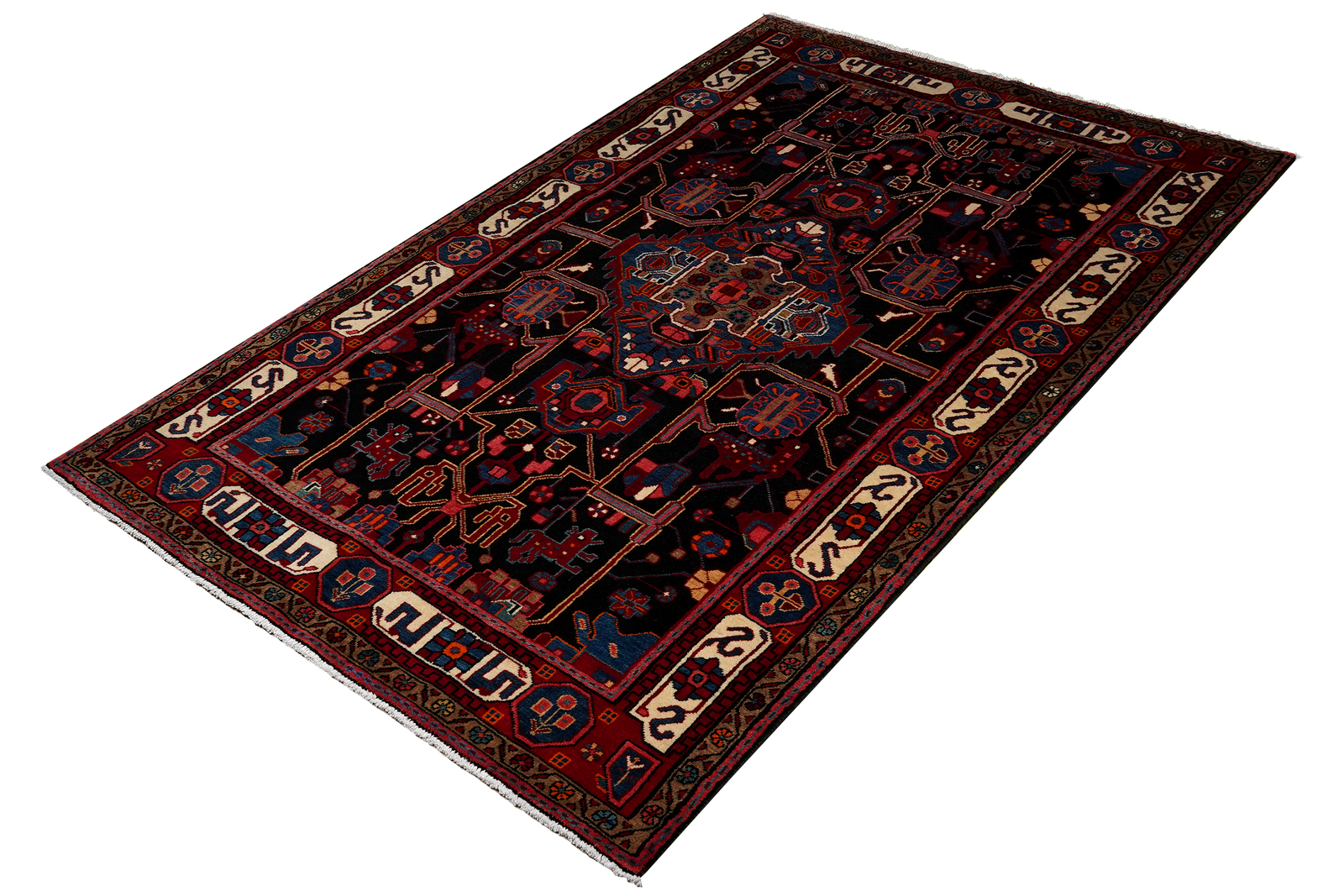 Nahavand — Handgefertigt, 252x145 cm, Rot, 100% Virgin Wool | View 6