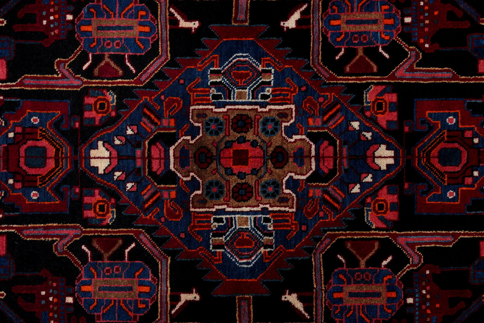 Nahavand — Handgefertigt, 252x145 cm, Rot, 100% Virgin Wool | View 7