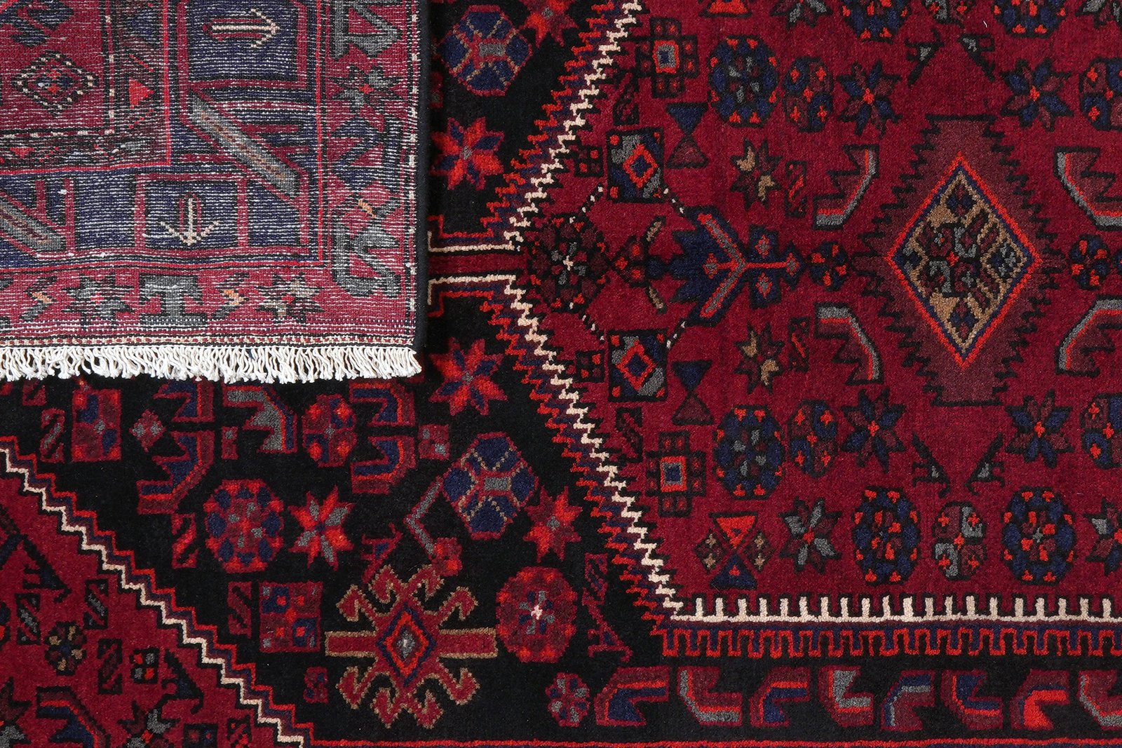 Khamseh — Hand-knotted, 151x259 cm, Black, 100% Virgin Wool | View 7