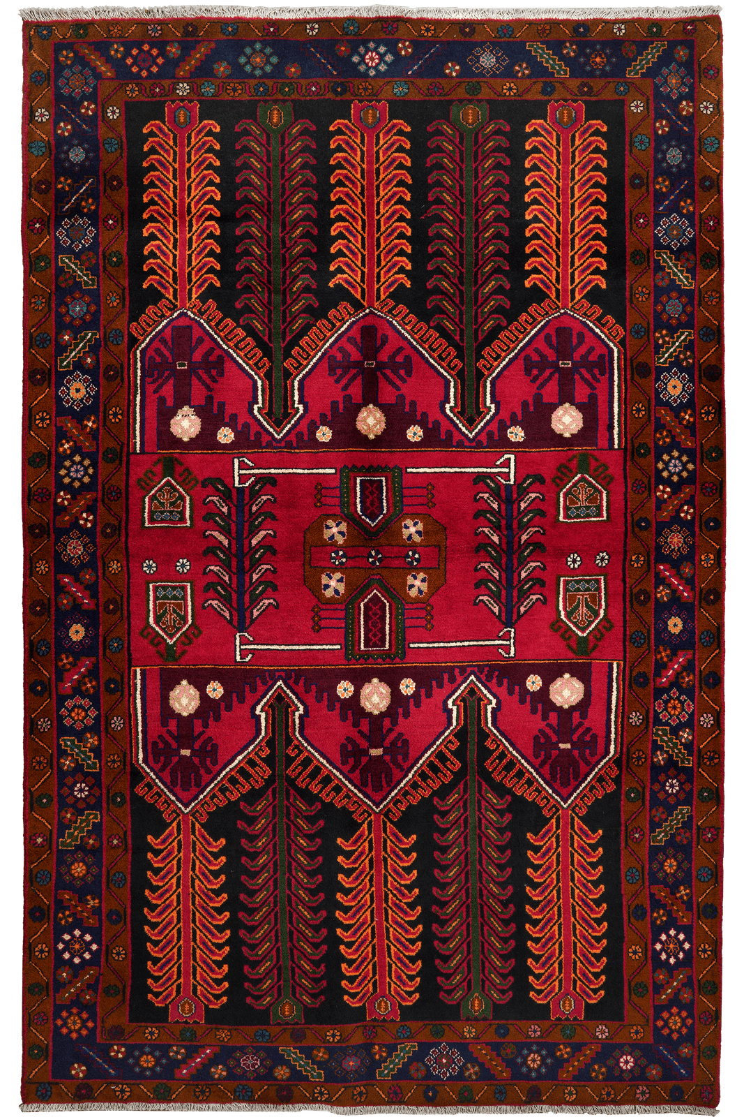 Kolyai — Hand-knotted, 150x239 cm, Multicolor, 100% Virgin Wool | Main view