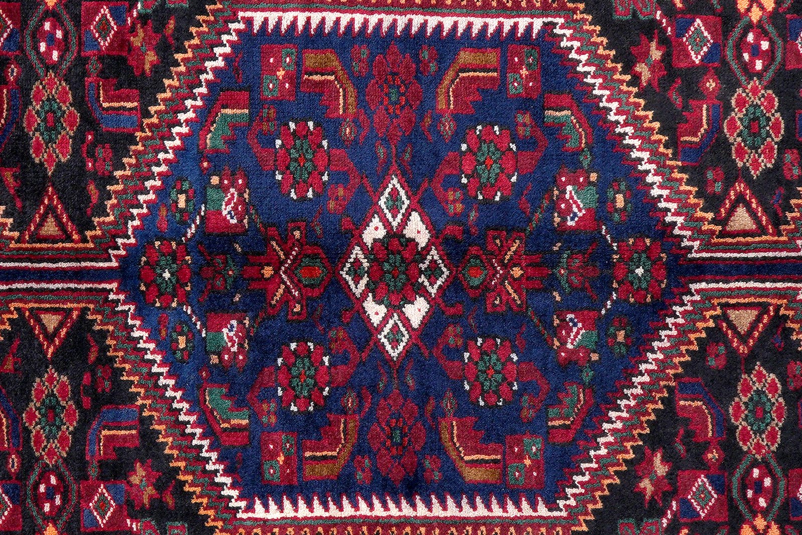 Khamseh — Hand-knotted, 160x260 cm, Black, 100% Virgin Wool | View 6