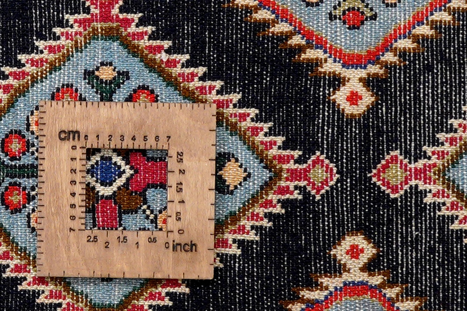 Hamadan — Hand-knotted, 69x192 cm, Blue, 100% Virgin Wool | View 8