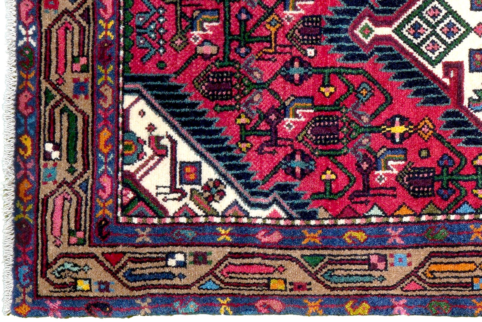 Assadabad — Hand-knotted, 84x301 cm, Red, 100% Virgin Wool | View 3