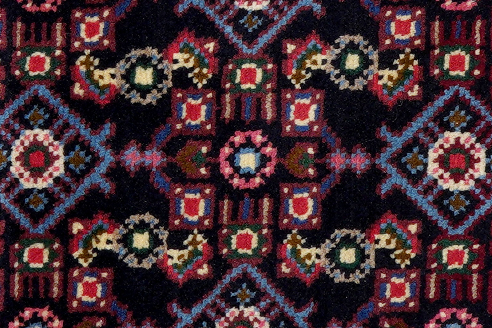 Hamadan — Handgefertigt, 89x58 cm, Rot, 100% Virgin Wool | View 7