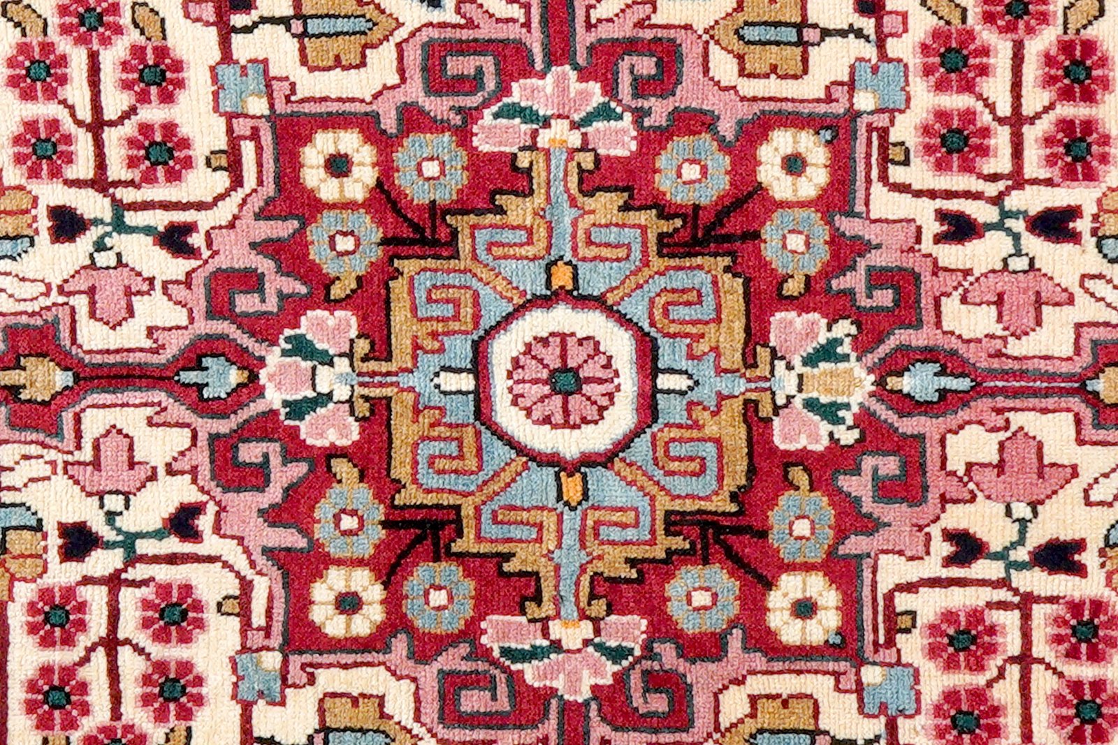 Djozan — Hand-knotted, 69x107 cm, Beige, 100% Virgin Wool | View 6