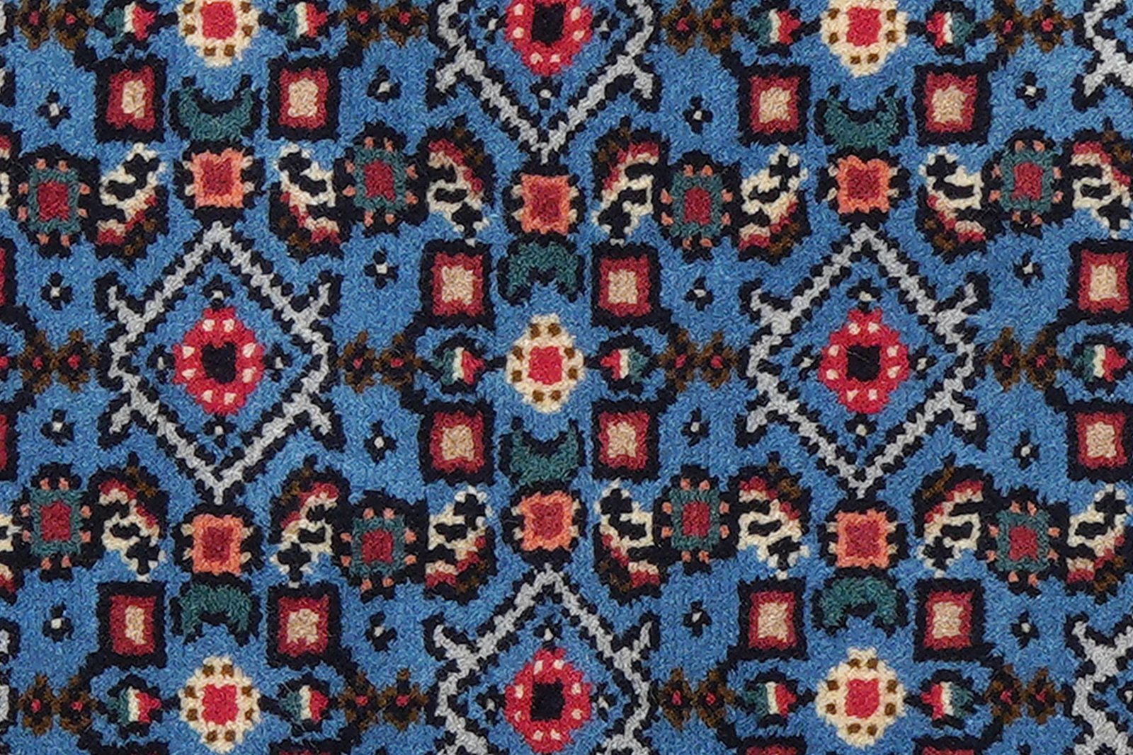 Hamadan — Hand-knotted, 61x88 cm, Blue, 100% Virgin Wool | View 6