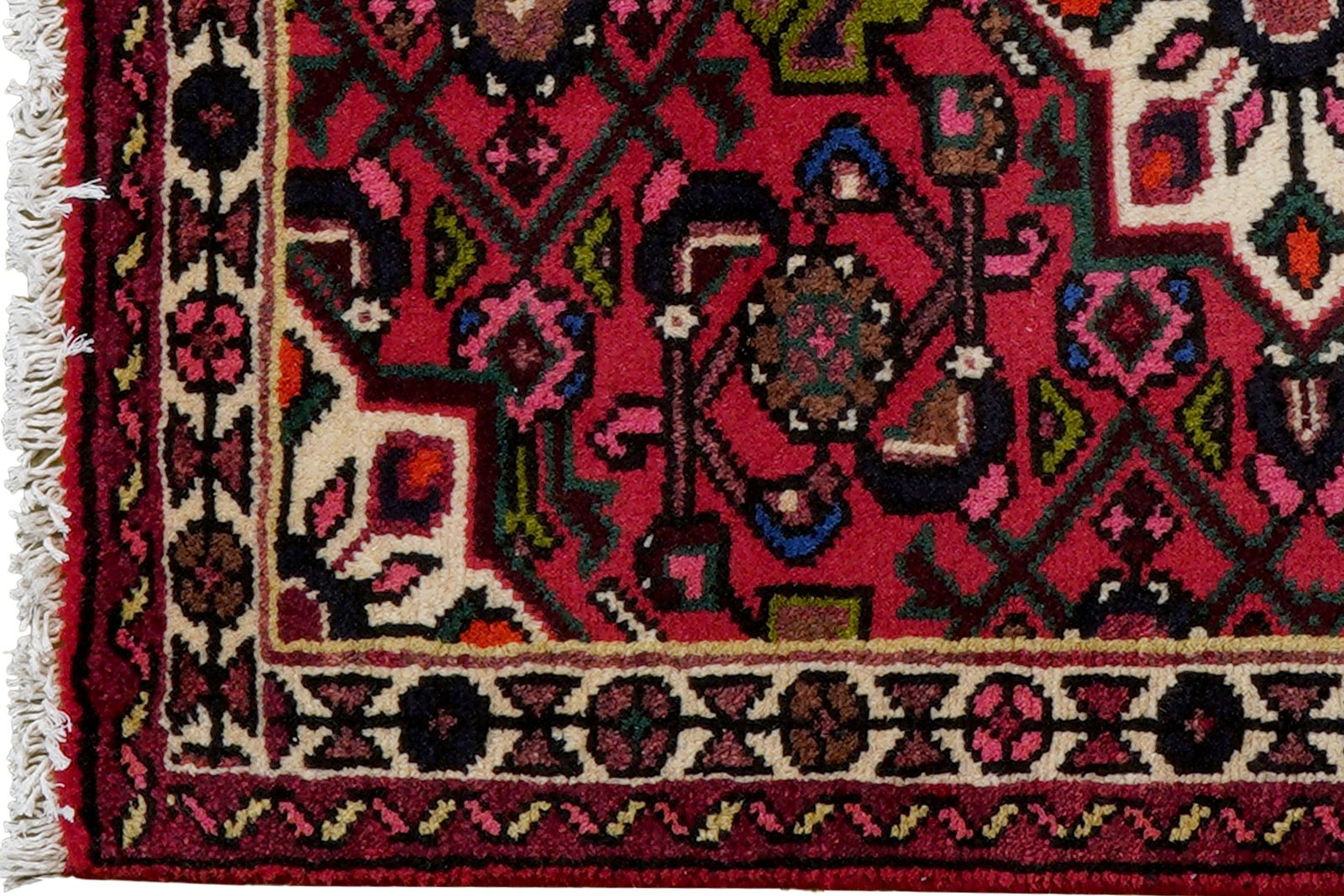 Hosseinabad — Hand-knotted, 65x89 cm, Red, 100% Virgin Wool | View 3