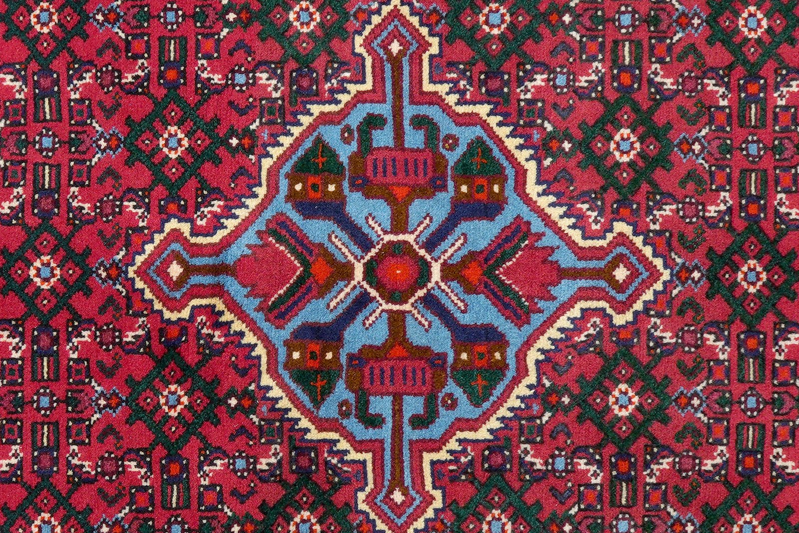 Hosseinabad — Hand-knotted, 104x153 cm, Red, 100% Virgin Wool | View 6